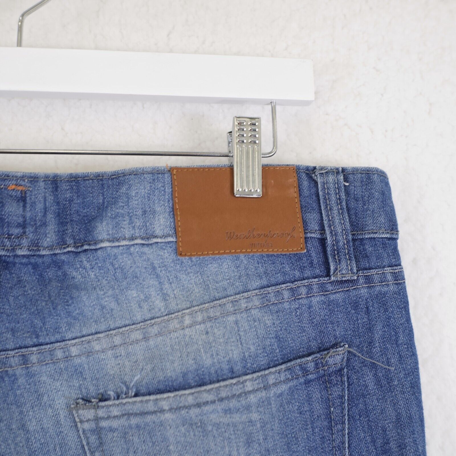 Weatherproof Weatherproof Vintage Staight Fit Stone Wash Denim Blue Jeans Size US 38 / EU 54 - 5 Thumbnail