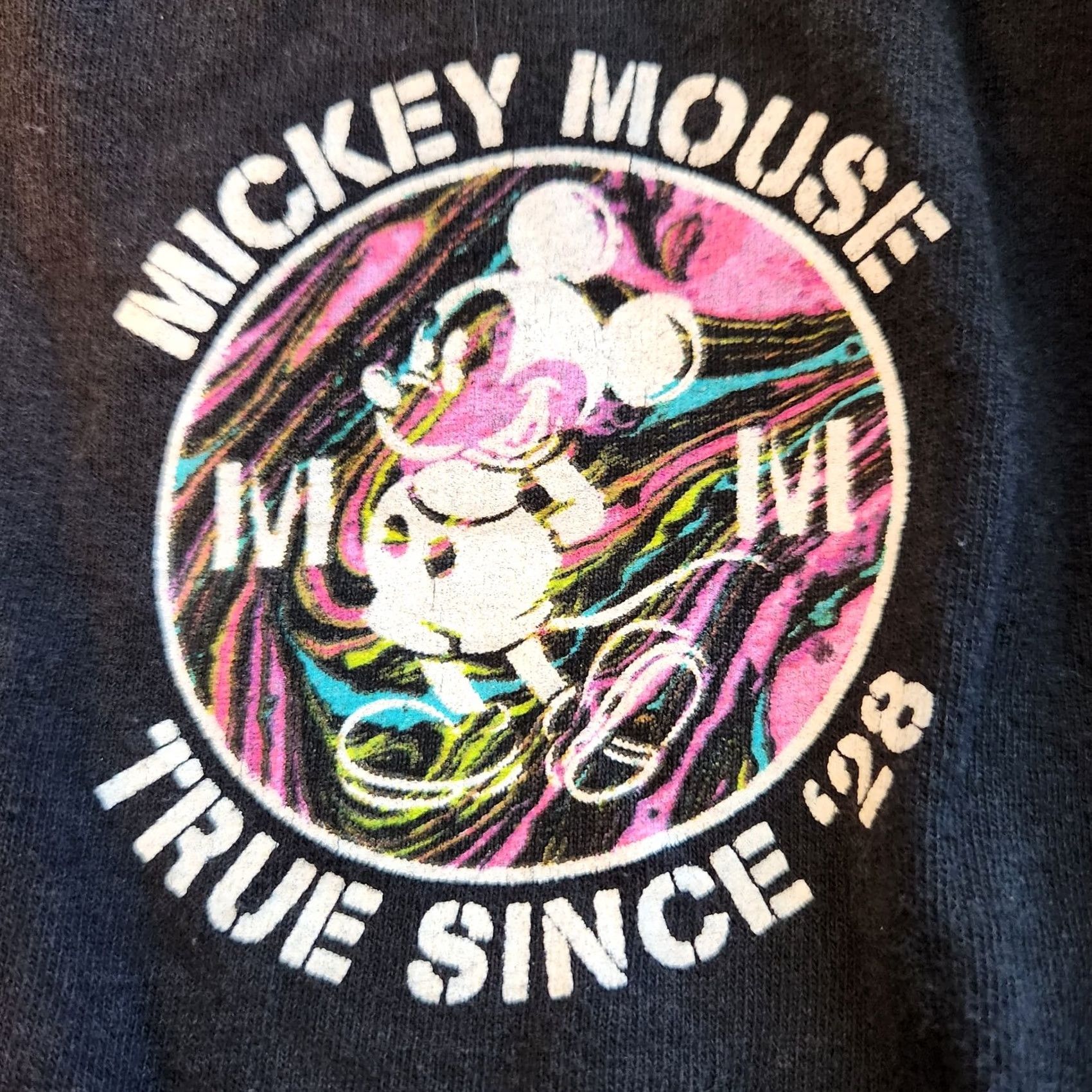 Disney Disney Neff Shirt Mens Medium Black Mickey Mouse True Since '28 Graphic Tee Size US M / EU 48-50 / 2 - 2 Thumbnail
