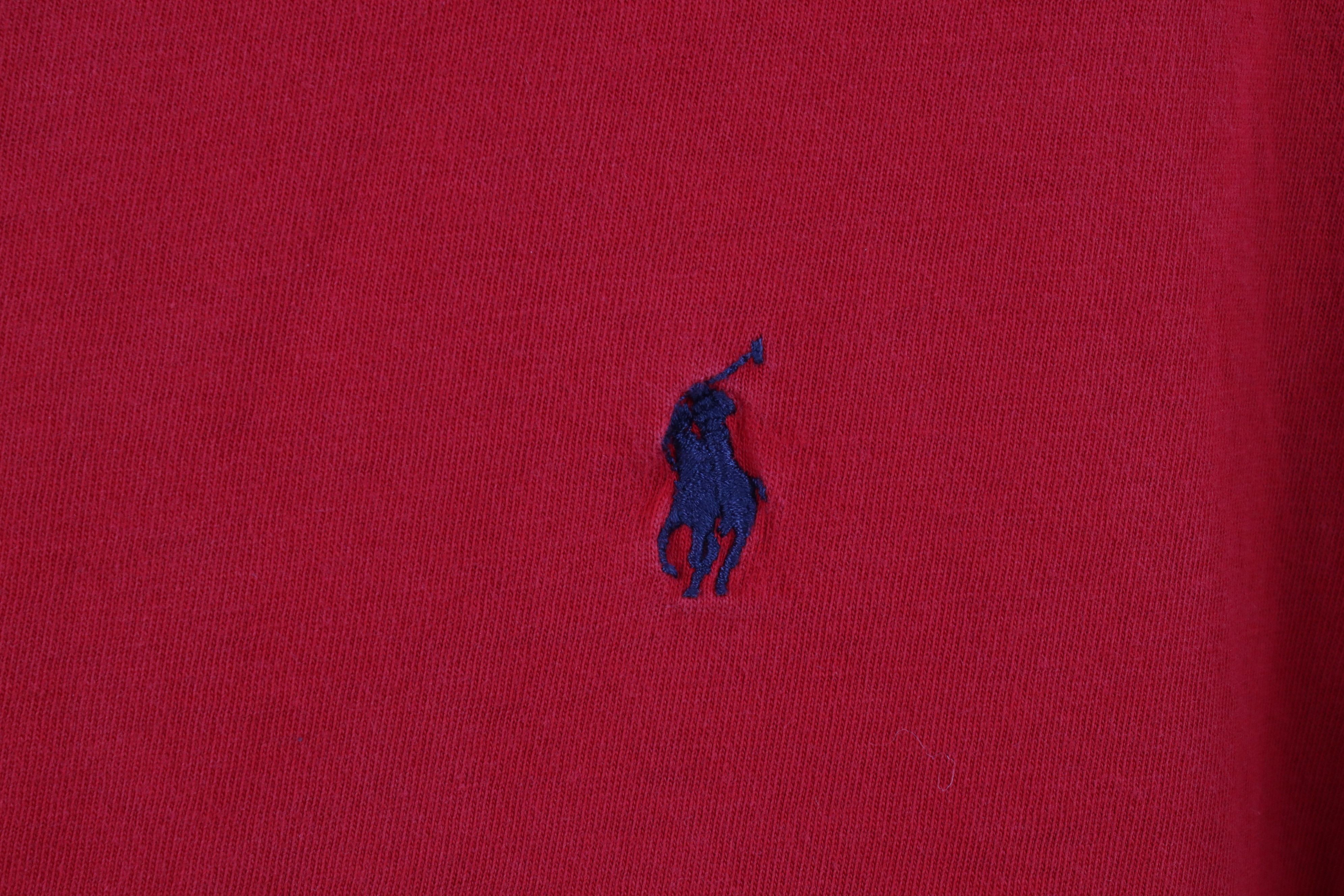 Polo Ralph Lauren Vintage 90s Ralph Lauren Short Sleeve T-Shirt Red USA Size US L / EU 52-54 / 3 - 4 Thumbnail