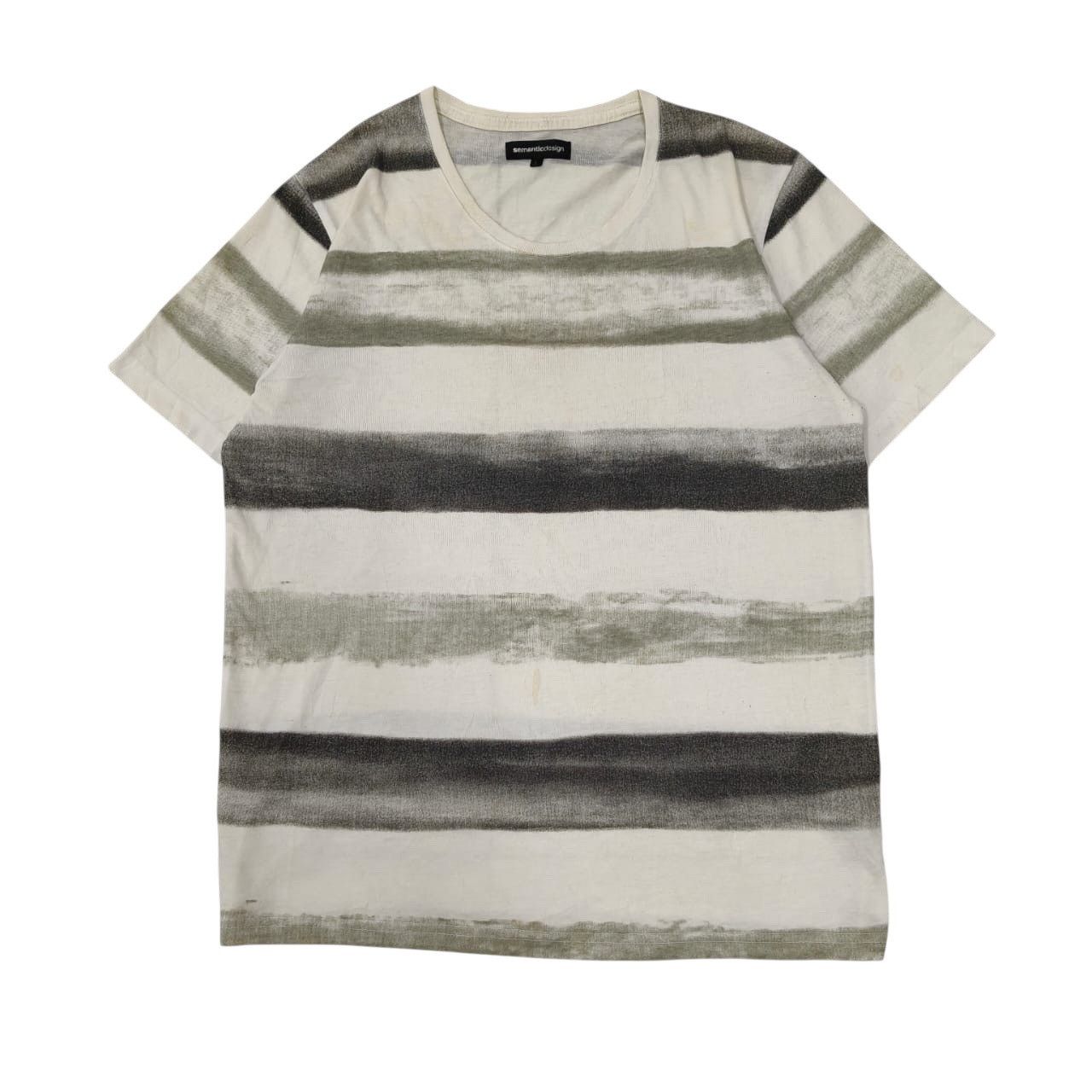 Japanese Brand Japanese Semantic Design Stripes Tshirt Size US L / EU 52-54 / 3 - 1 Thumbnail