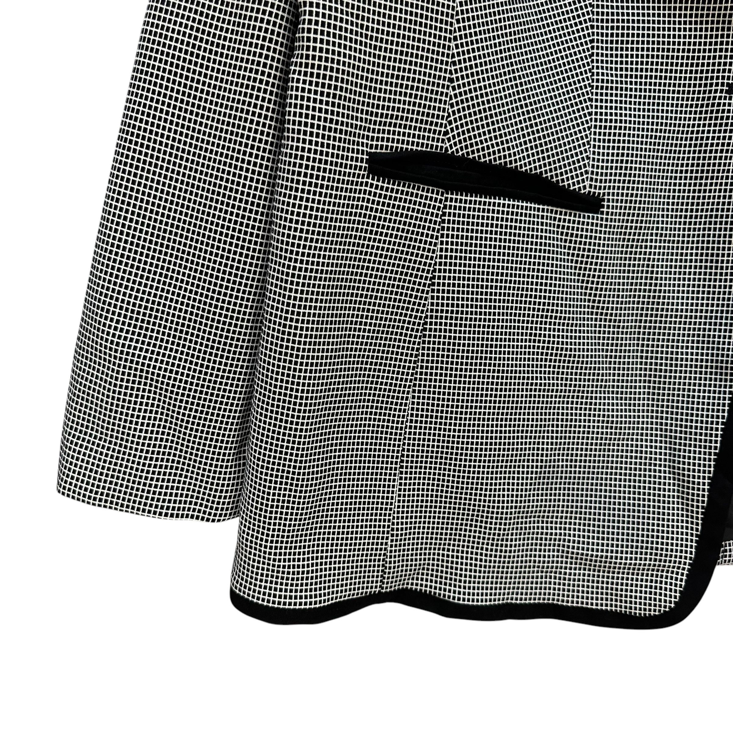 Calvin Klein CALVIN KLEIN Single Button Small Check Blazer #A71-1723 Size XL / US 12-14 / IT 48-50 - 4 Thumbnail