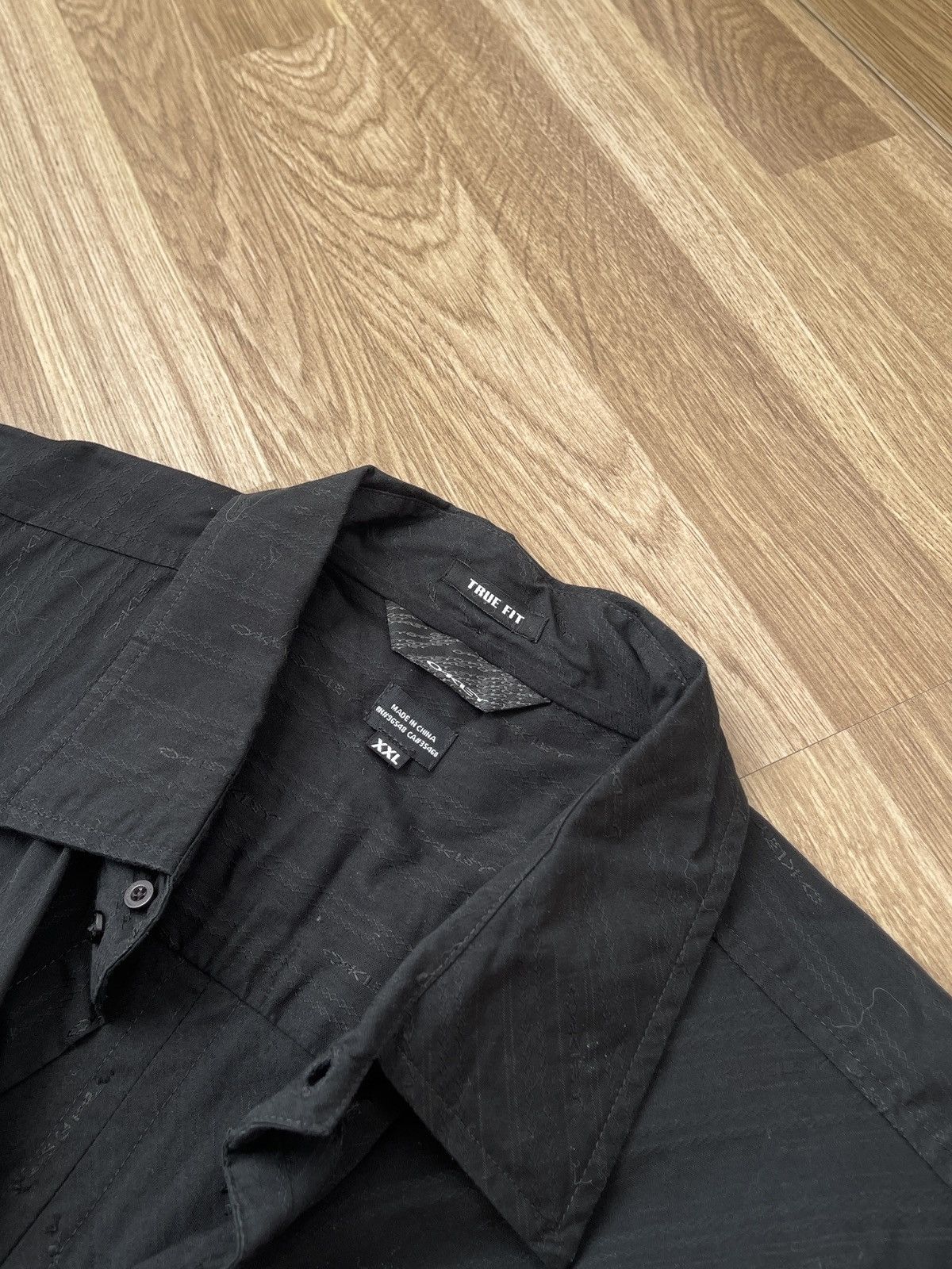 Oakley Y2K Vintage Oakley True Fit Cotton Black Monogram Shirt XXL Size US XXL / EU 58 / 5 - 6 Thumbnail