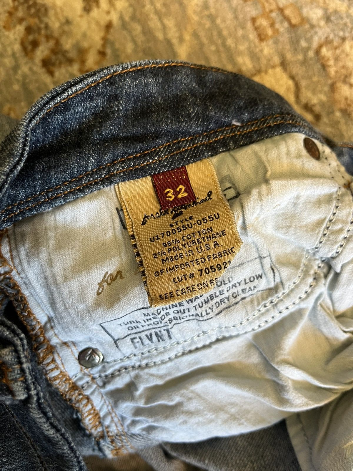 7 For All Mankind MADE IN USA 7FAM FLYNT FLAIRED JEANS 32x32 Size 32" / US 10 / IT 46 - 4 Thumbnail