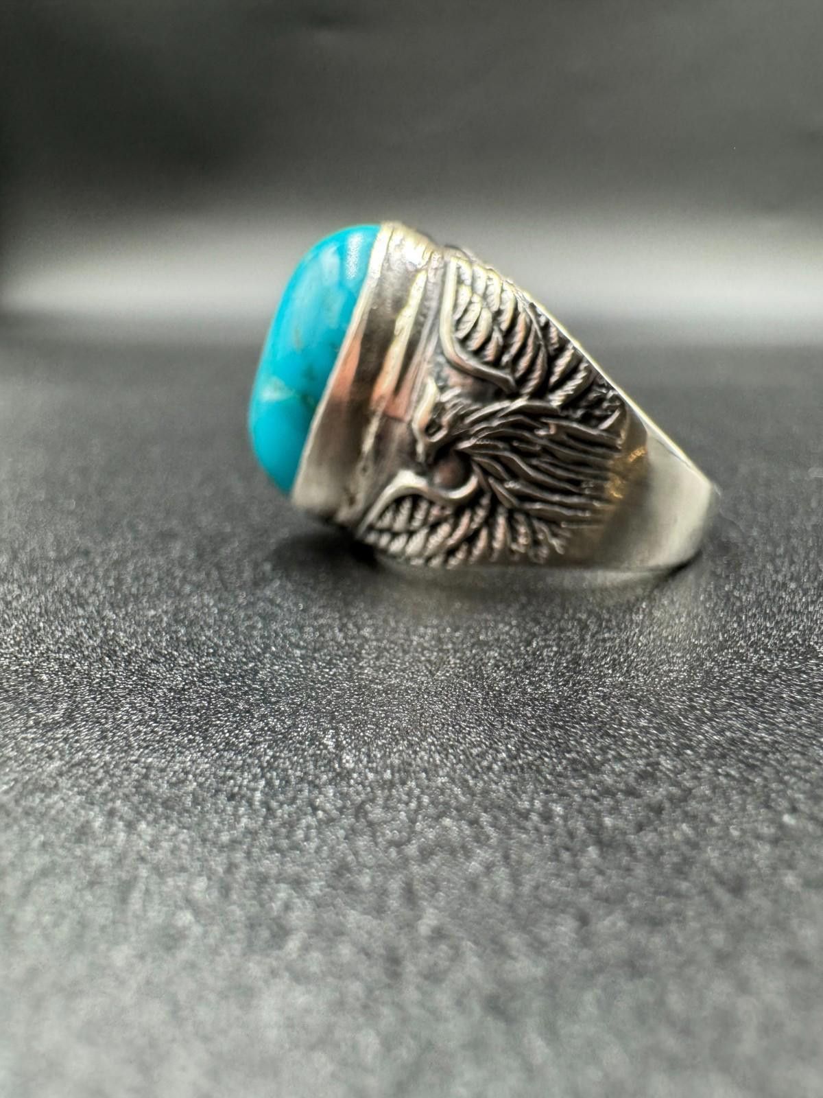 Other Vintage Navajo Turquoise Sterling Silver Ring Arthur J Willi Size ONE SIZE - 2 Thumbnail