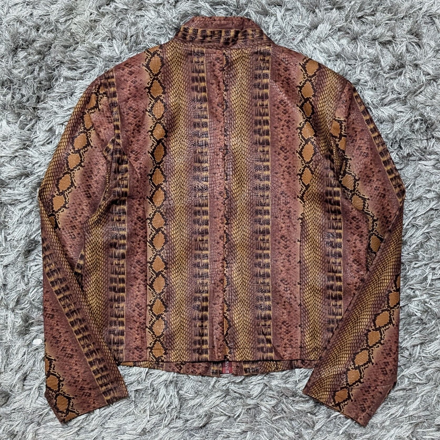 Other Vintage Yasko Amano Reptile Jacket Snake Skin Coat Pattern Size M / US 6-8 / IT 42-44 - 4 Thumbnail