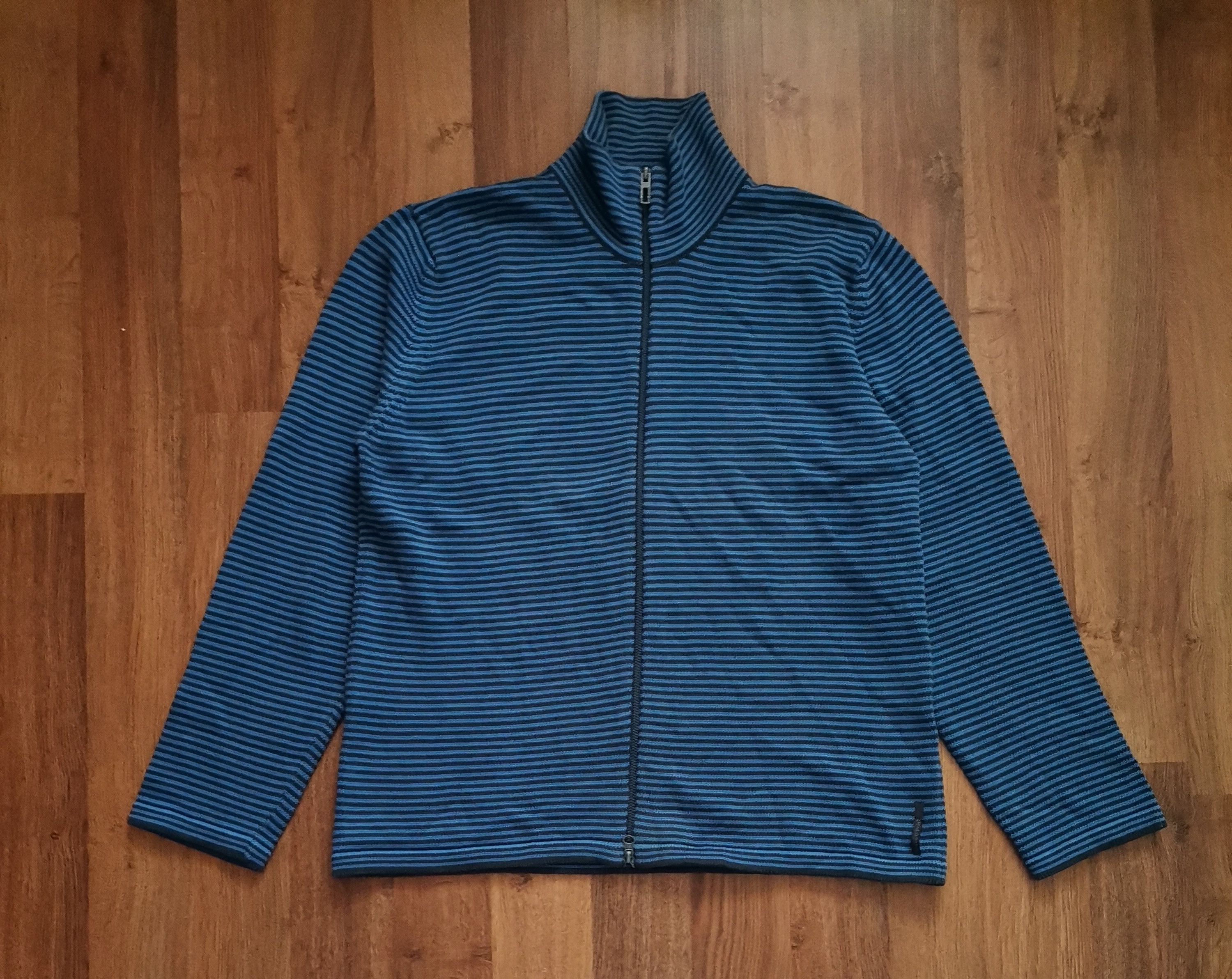 Marc O'Polo Marc O'Polo Striped Zip Up Sweater Size US XL / EU 56 / 4 - 1 Thumbnail