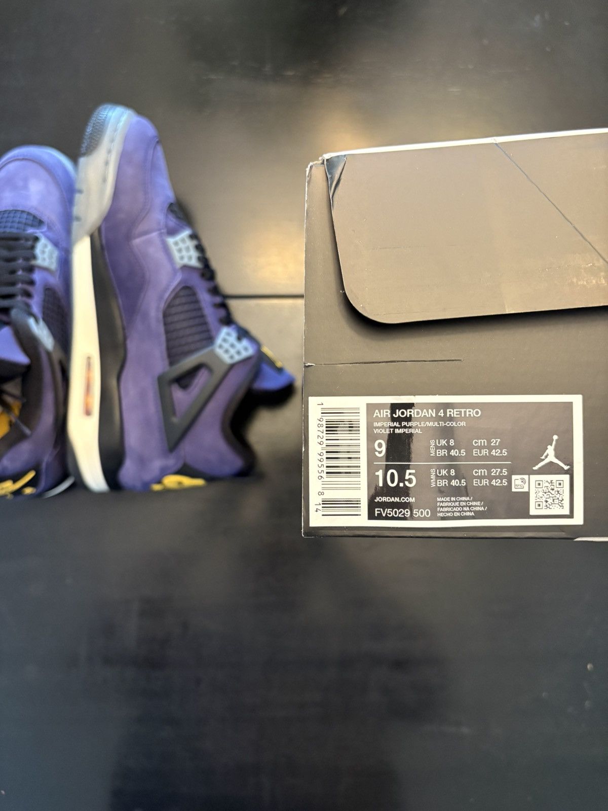 Jordan Brand Air Jordan 4 Retro “Lakers” Nike Size US 9 / EU 42 - 6 Thumbnail