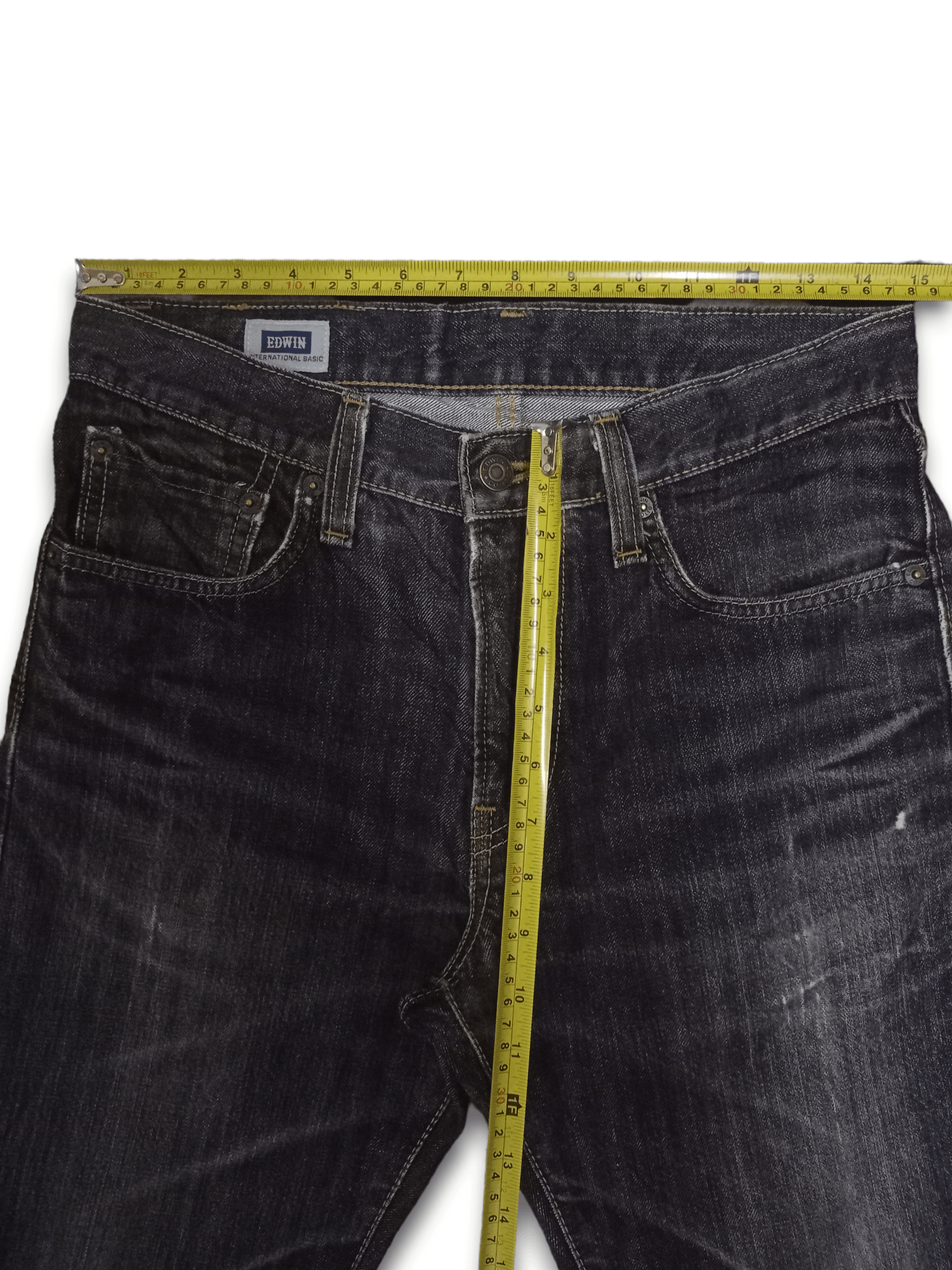 Edwin × Japanese Brand Vintage Japanese Edwin Washed Black Distressed Denim Size US 30 / EU 46 - 11 Thumbnail