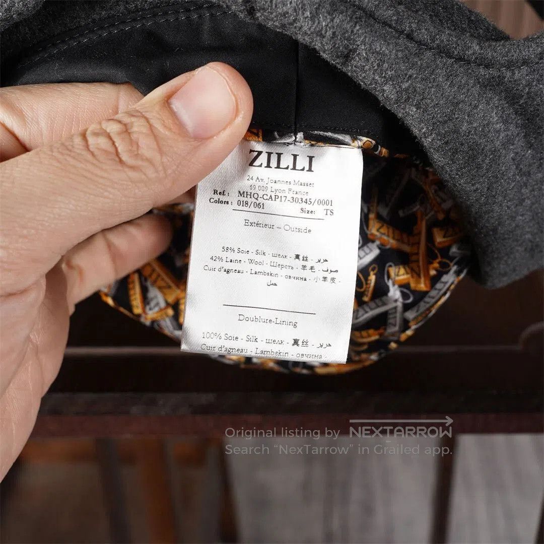 Zilli ZILLI Grey Baseball Cap with Leather Details. Size ONE SIZE - 7 Thumbnail