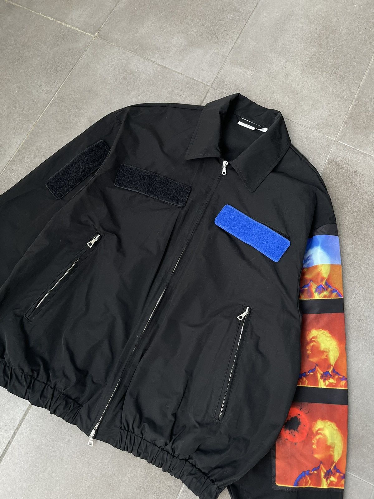 Dries Van Noten !DS! SS21 Dries Van Noten X Len Lye Oversized Black Bomber Size US M / EU 48-50 / 2 - 6 Thumbnail