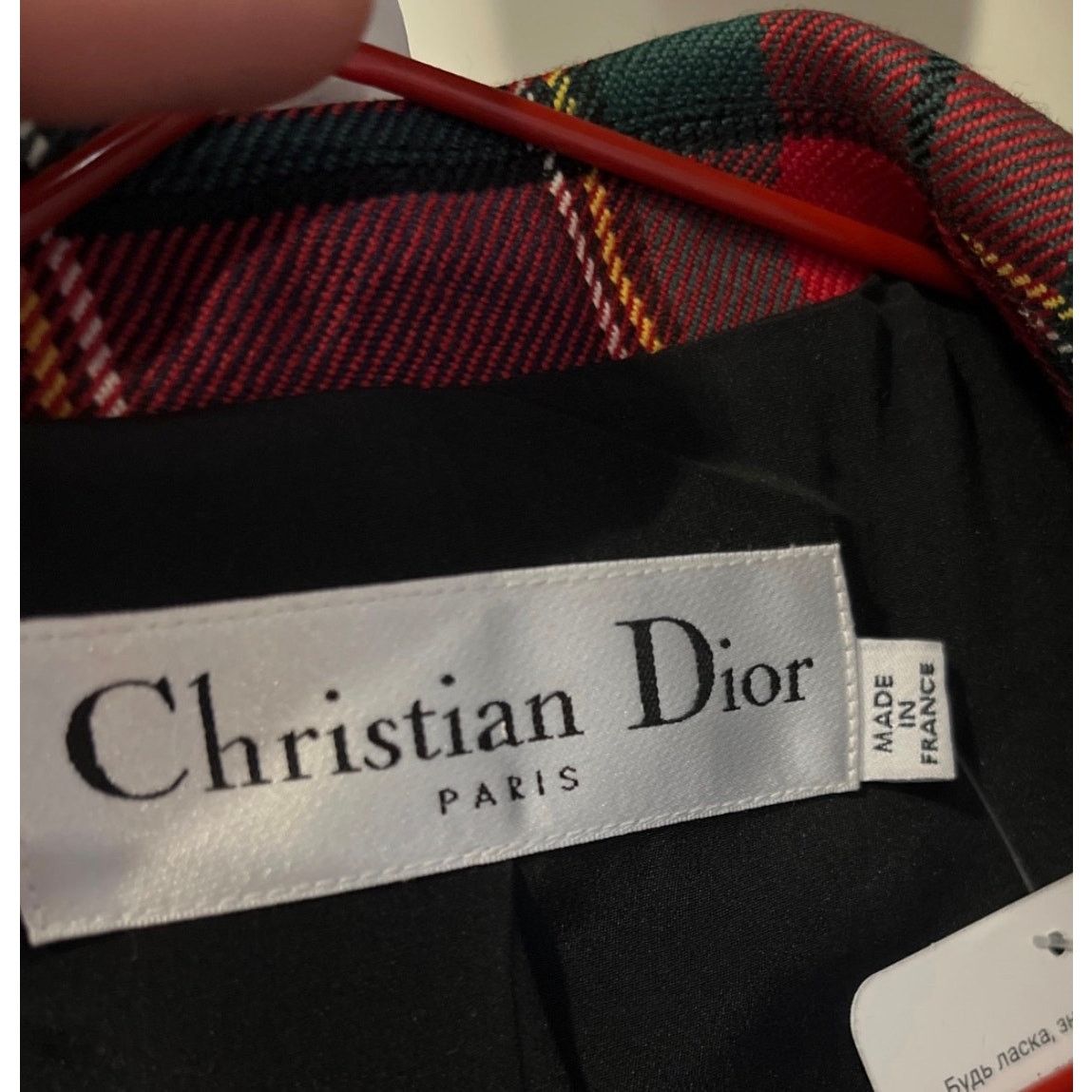 Dior Christian Dior 2019 Tartan Fitted Wool Jacket Sz 40 Size M / US 6-8 / IT 42-44 - 5 Thumbnail