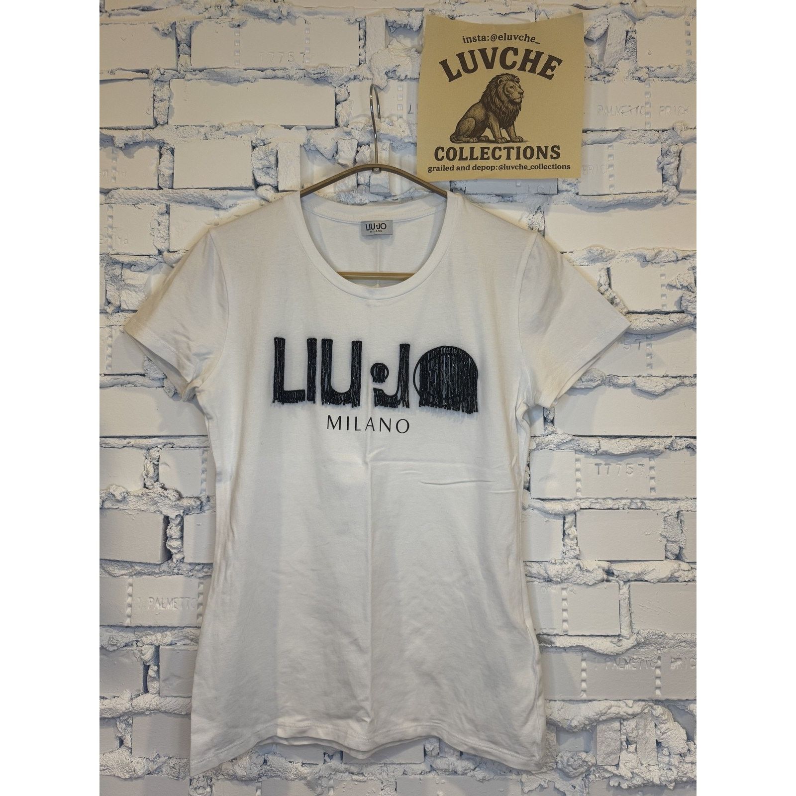 Liu Jo Liu Jo Shirt Medium White Milano Short Sleeve Italy Tee Size M / US 6-8 / IT 42-44 - 1 Thumbnail