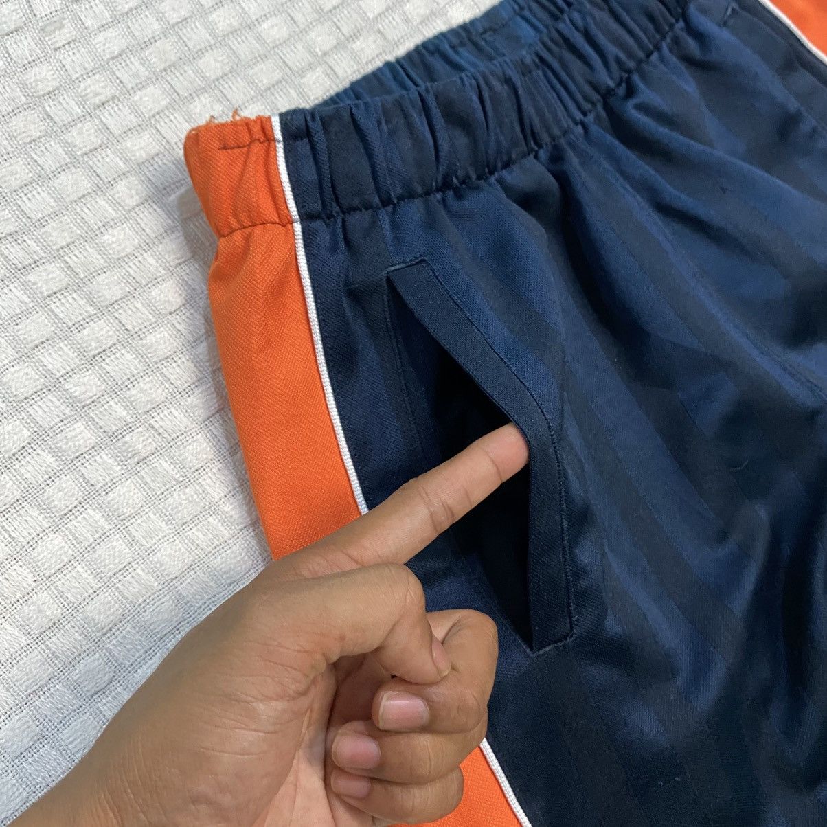Carhartt Wip × Nike 💥 VINTAGE NIKE 90S BAGGY WIDE LEG SWOOSH TRACK PANTS Y2K Size US 36 / EU 52 - 5 Thumbnail