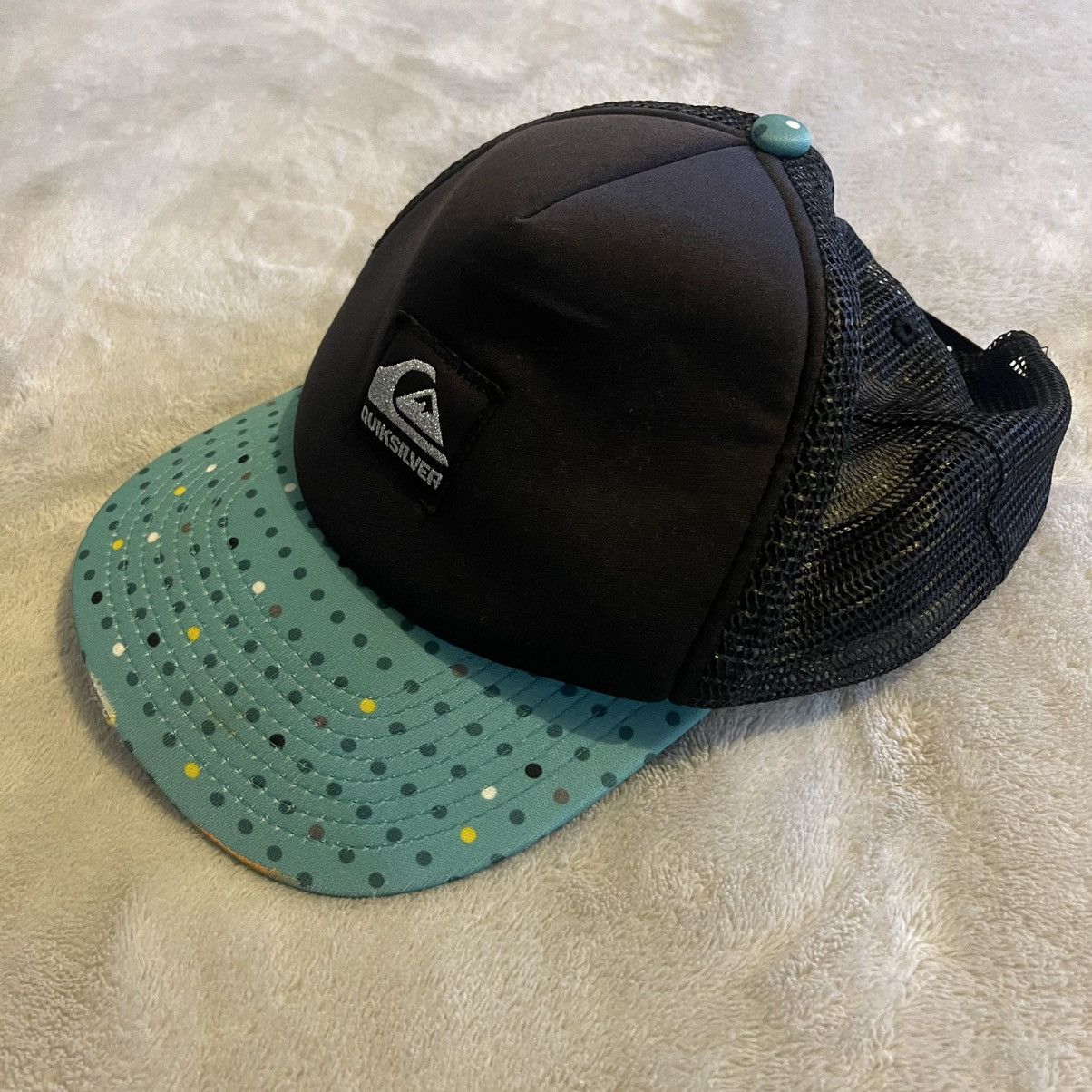 Quiksilver Quiksilver Hat Men One Size Black Trucker Adjustable Cap Size ONE SIZE - 8 Thumbnail