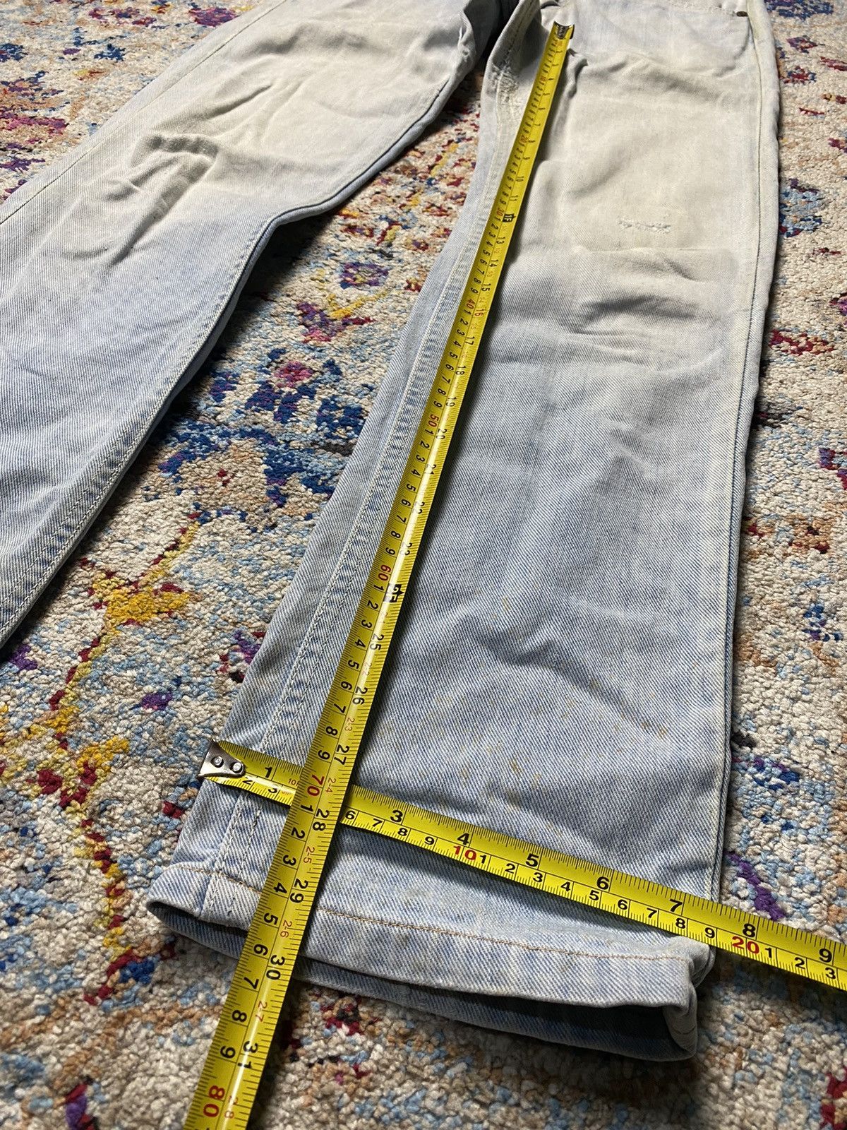Lee × Vintage Vintage Lee MR Slim Straight Rindem Was Jeans W28 Size US 28 / EU 44 - 17 Thumbnail
