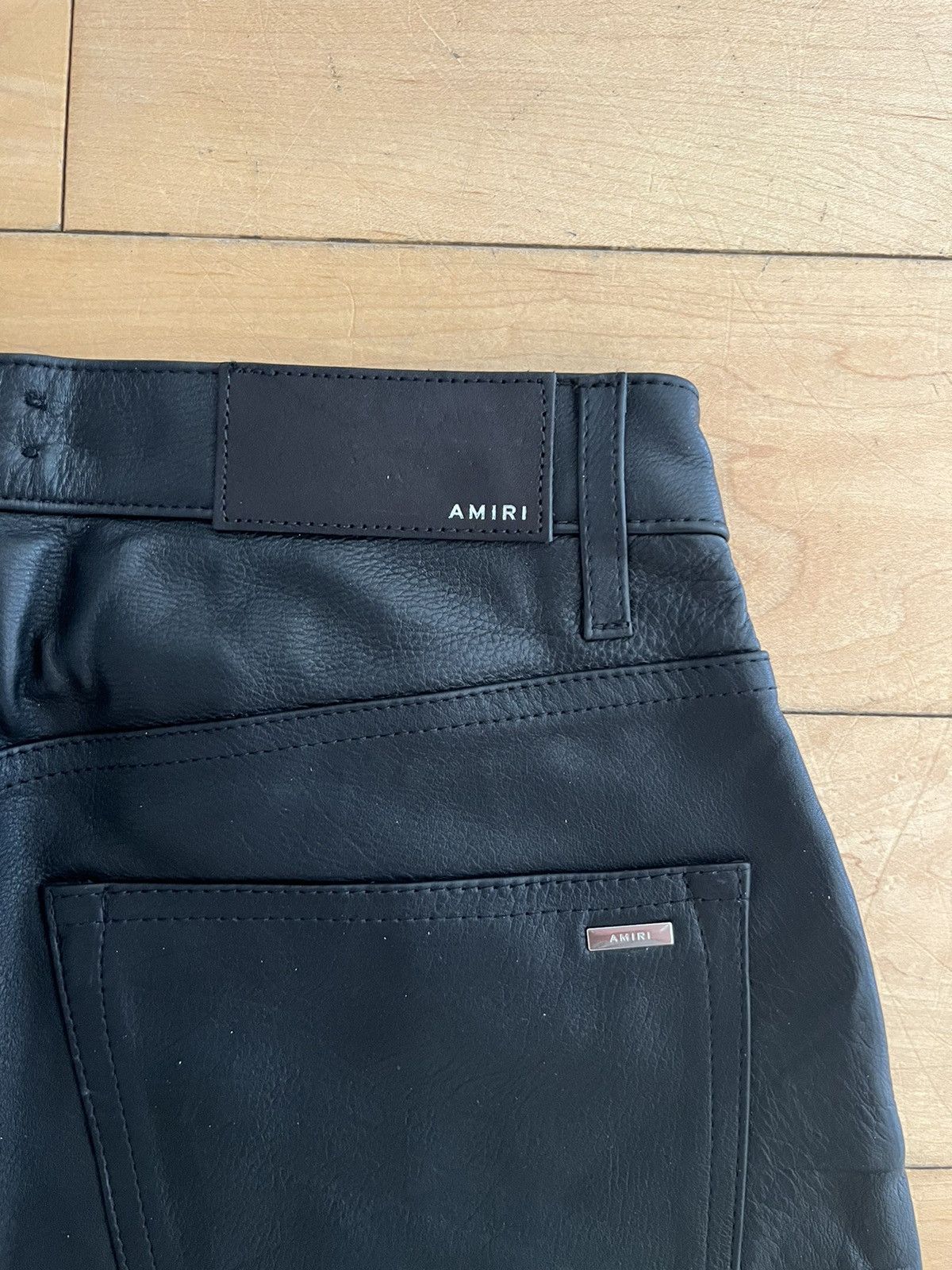 Amiri NWT - Amiri Leather and Denim Jeans Size 27" / US 4 / IT 40 - 4 Thumbnail