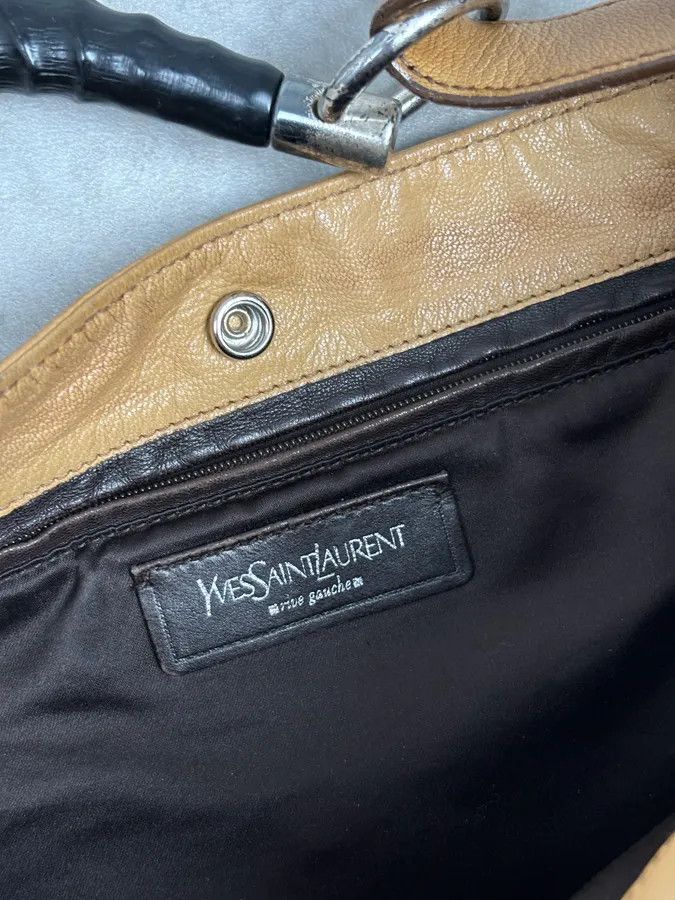 Yves Saint Laurent 2000s Yves Saint Laurent Tan Horn Muse Hobo Leather Bag Size ONE SIZE - 10 Thumbnail