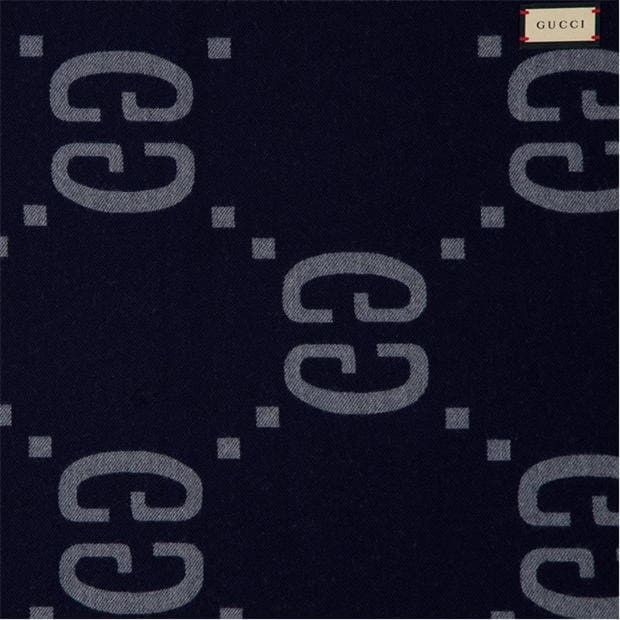Gucci GUCCI Men'S Jacquard Wool Gg Scarf Size ONE SIZE - 3 Thumbnail