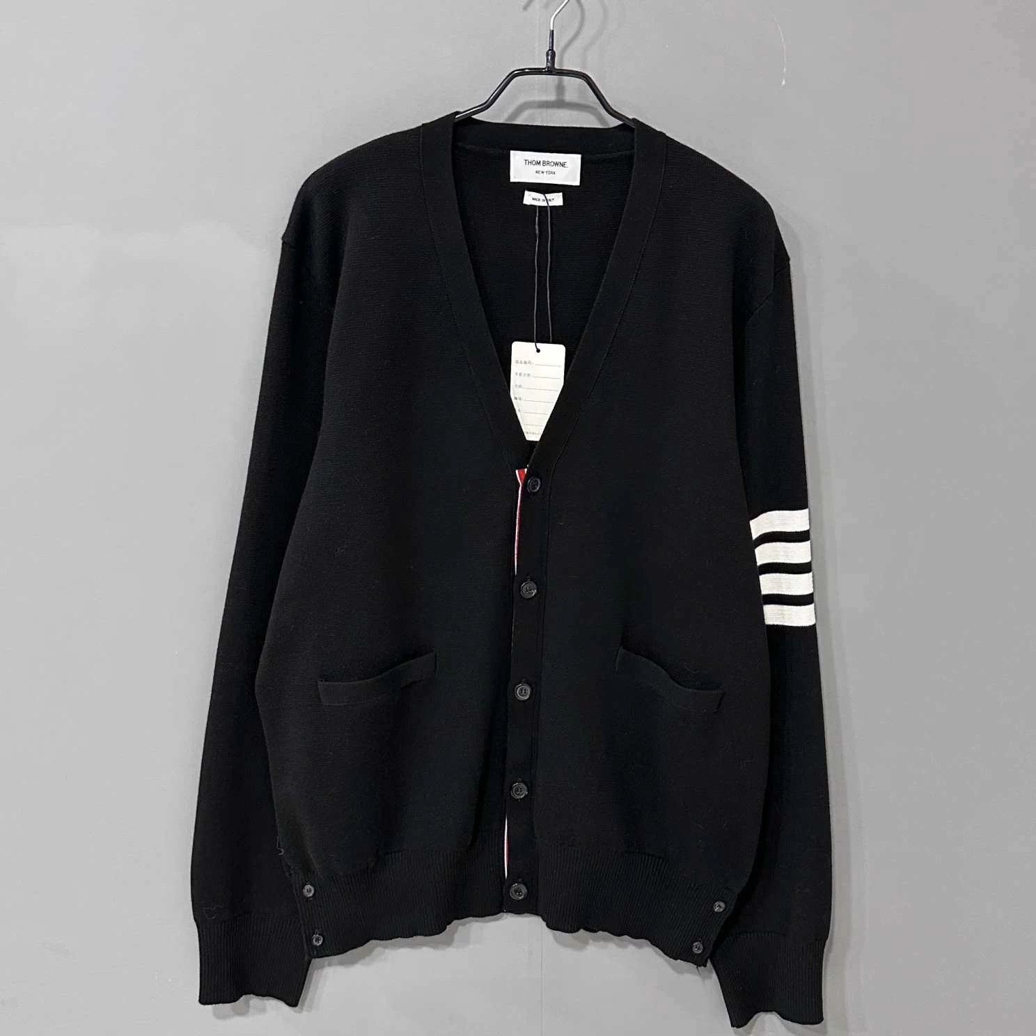 Thom Browne Thom Browne 4-bar black cardigan jacket size 5 Size US XXL / EU 58 / 5 - 1 Thumbnail