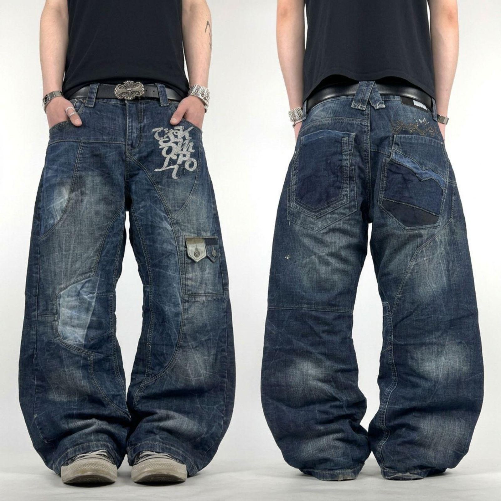 Japanese Brand Archive JOHNNY WOLF Visual Kei ankle zipper's jeans