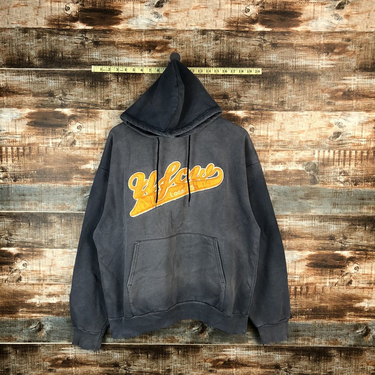 Vintage UFCW faded Grey Hoodie #A1388 Size US L / EU 52-54 / 3 - 1 Thumbnail