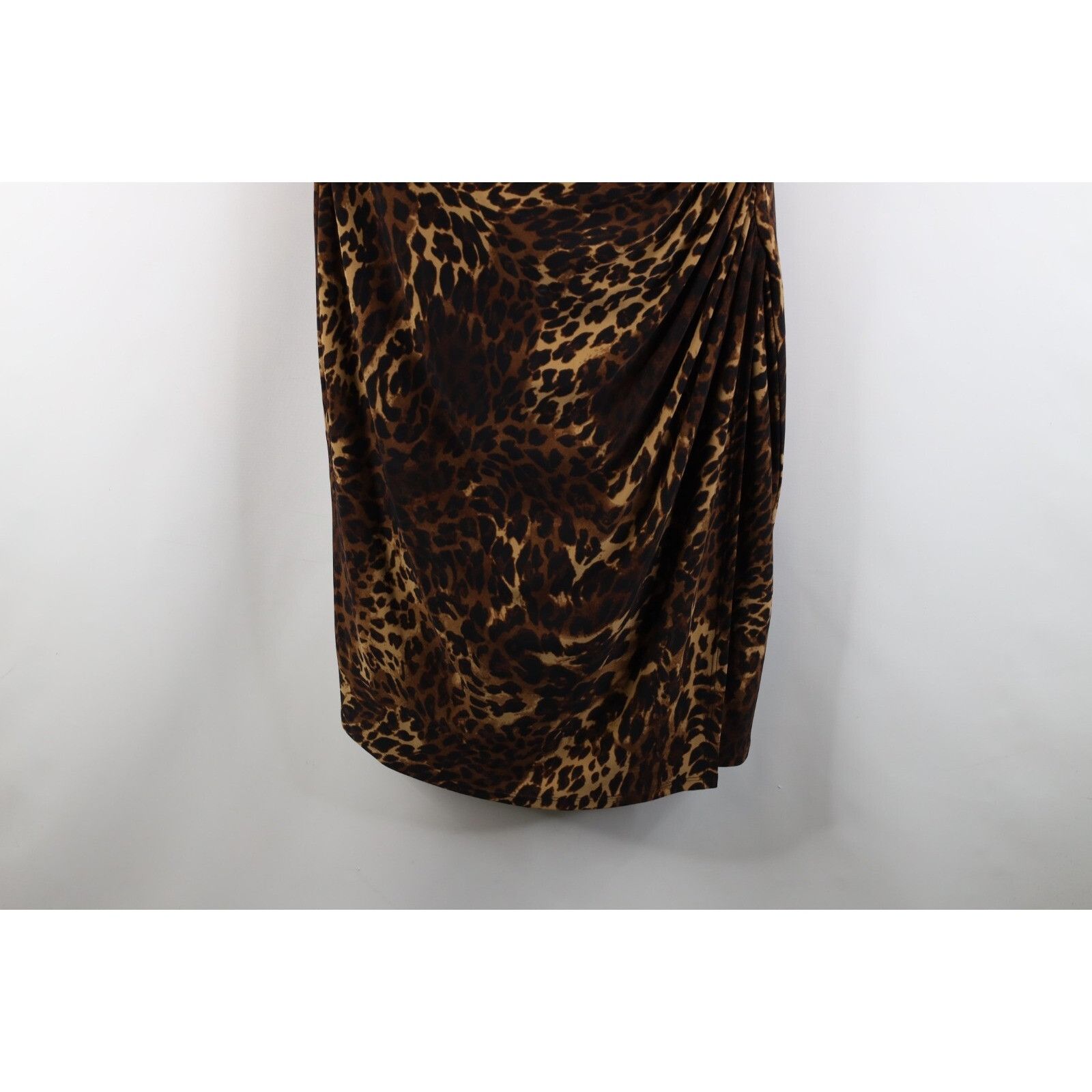 Ralph Lauren × Vintage Vintage 90s Ralph Lauren Leopard Cheetah Dress Size M / US 6-8 / IT 42-44 - 4 Thumbnail