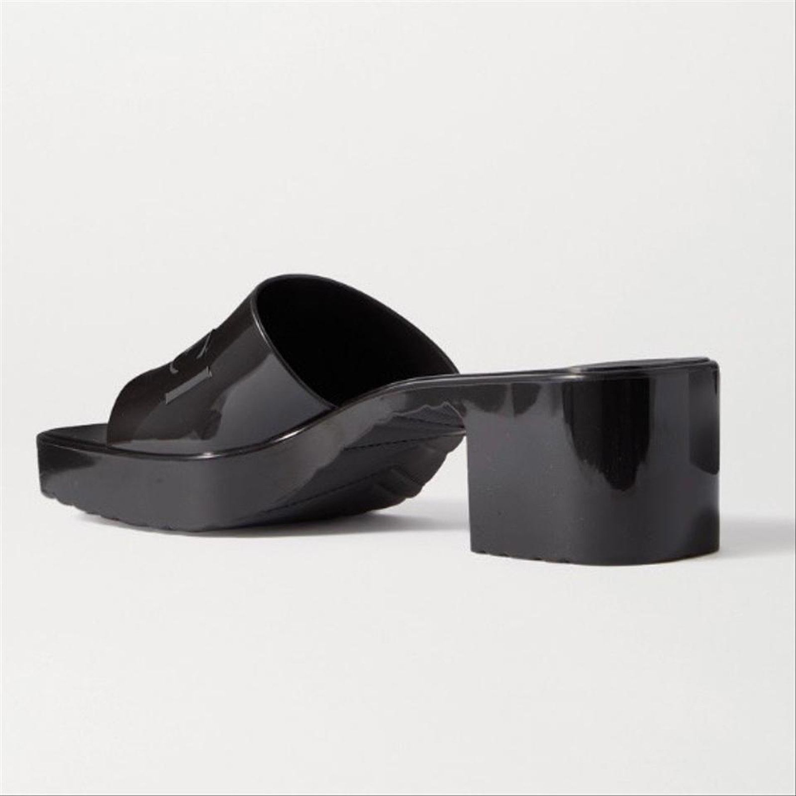 Gucci logo embossed rubber heels slippers 39 Size US 9 / IT 39 - 3 Thumbnail