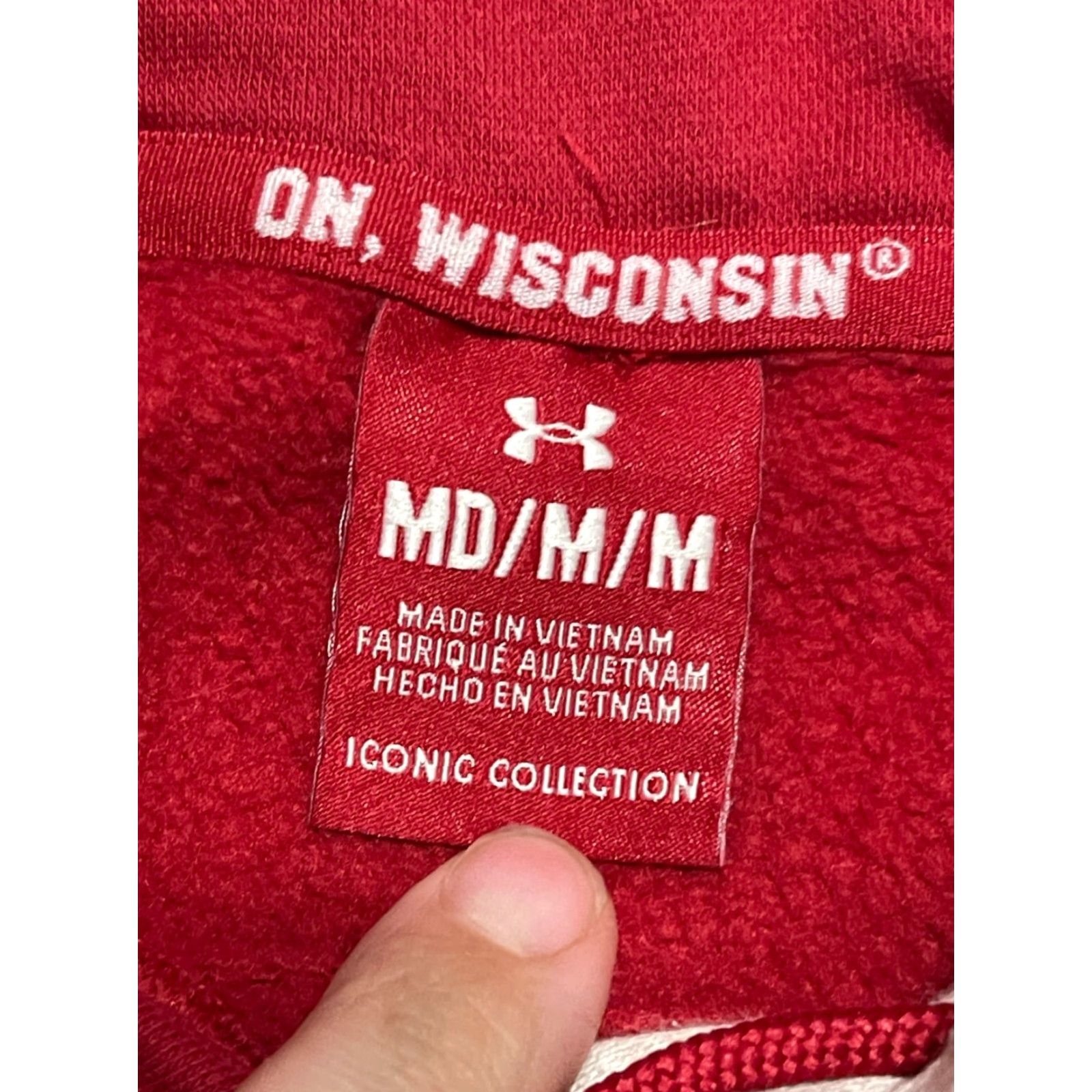 Under Armour Under armour Hoodie Mens M Red Wisconsin Badgers Pullover Regular Fit Shirt? Size US M / EU 48-50 / 2 - 7 Thumbnail