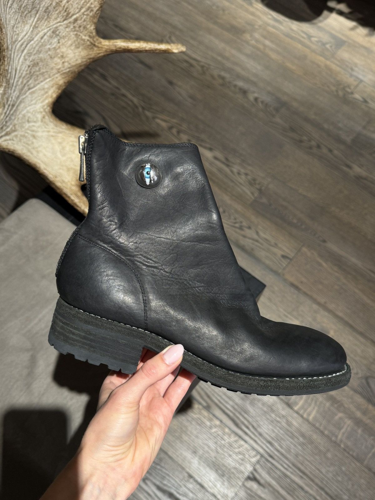 Last Size Undercover x Guidi Men's Ankle Boots