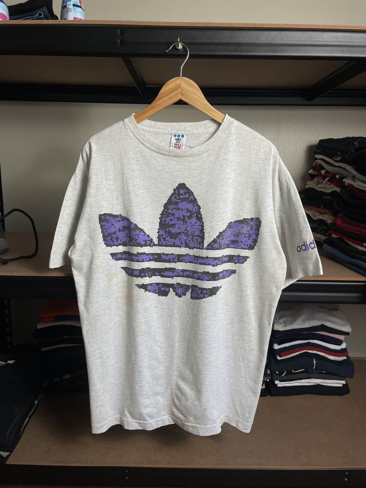 Adidas vintage 90s Adidas Trefoil Size US L / EU 52-54 / 3 - 1 Thumbnail