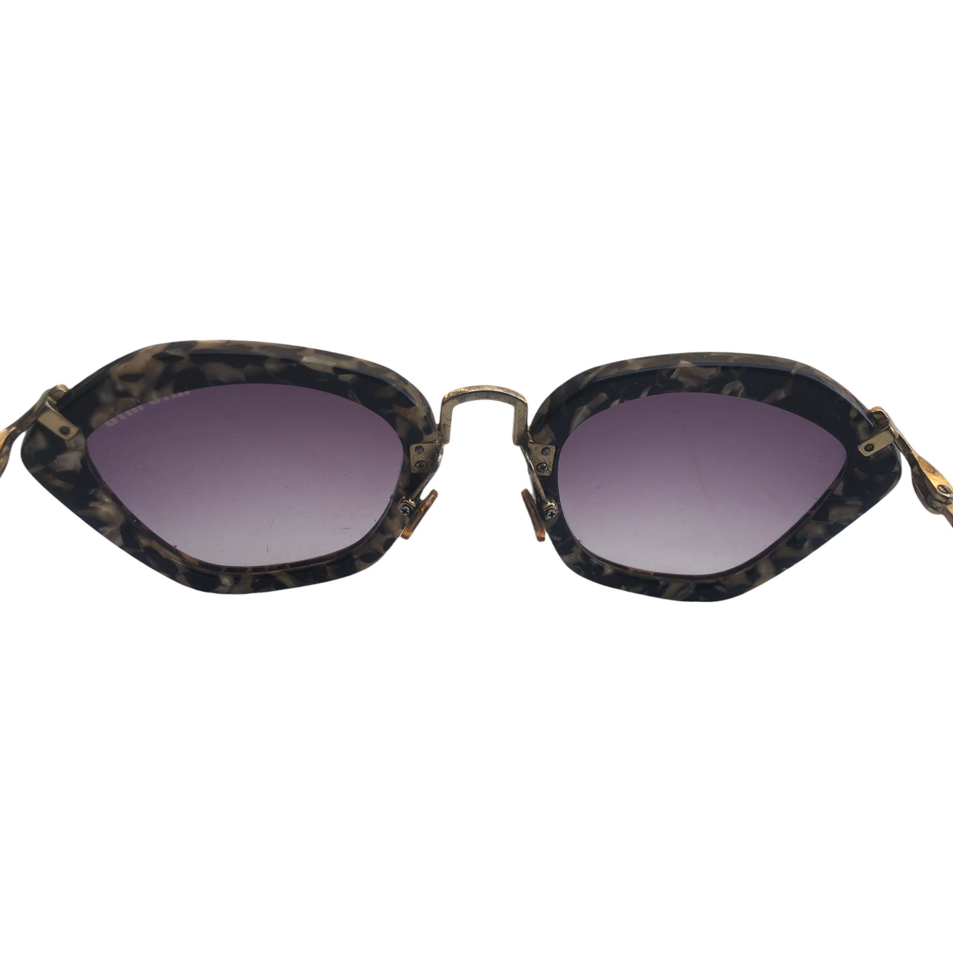 Miu Miu 💯Genuine MIU MIU SMU10NS Cat Eye Tiger Print Sunglasses Size ONE SIZE - 5 Thumbnail