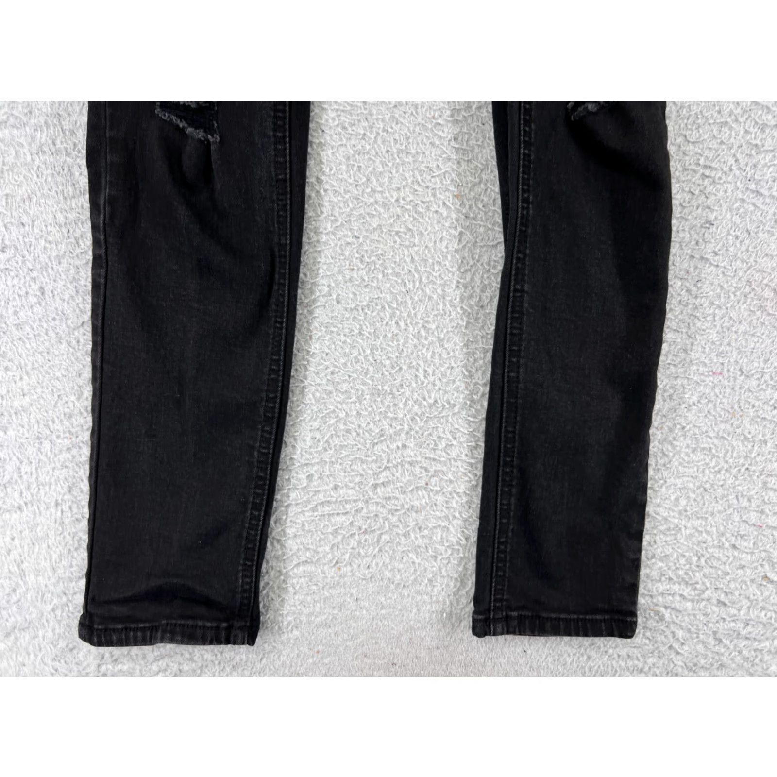 Vintage Seven7 Jeans Womens Black Denim Skinny Mid Rise 4 Size 27" / US 4 / IT 40 - 6 Thumbnail