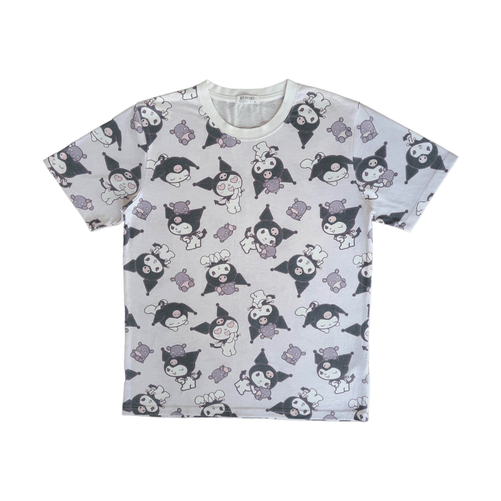 image of Anima Kuromi By Sanrio Anime Full Print Tshirt, Men's (Size Large)