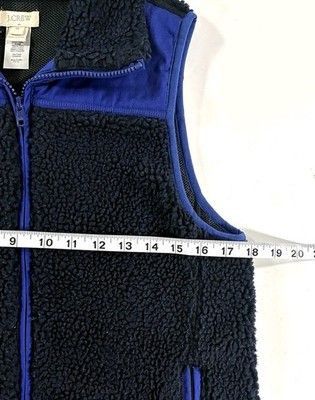 J.Crew J.Crew Sherpa Fleece Vest E1630 Faux Fur Sleeveless Size XS Size XS / US 0-2 / IT 36-38 - 6 Thumbnail
