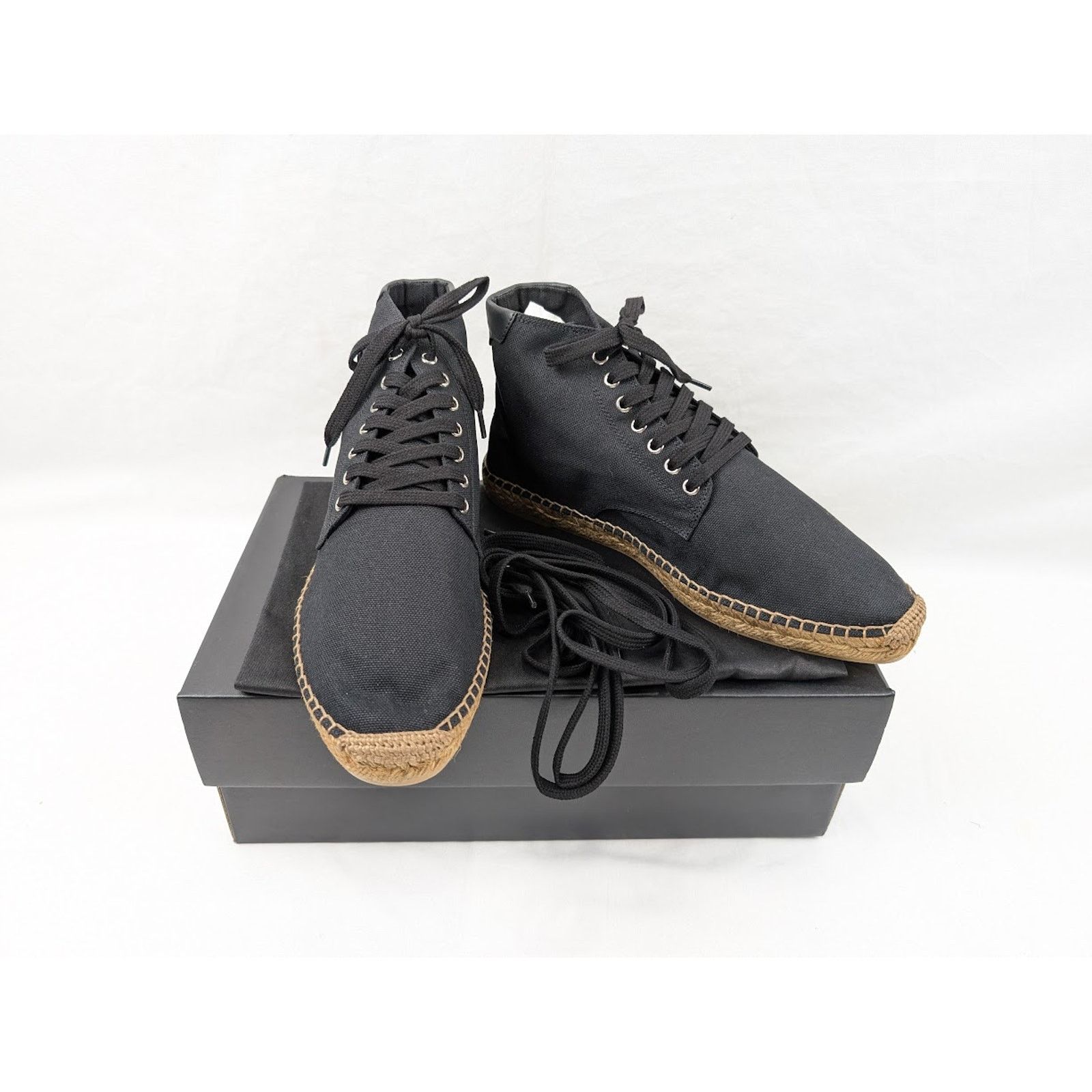 Saint Laurent Paris o1rshd1 Damon High-Top Sneakers in Nero Size US 12 / EU 45 - 20 Thumbnail