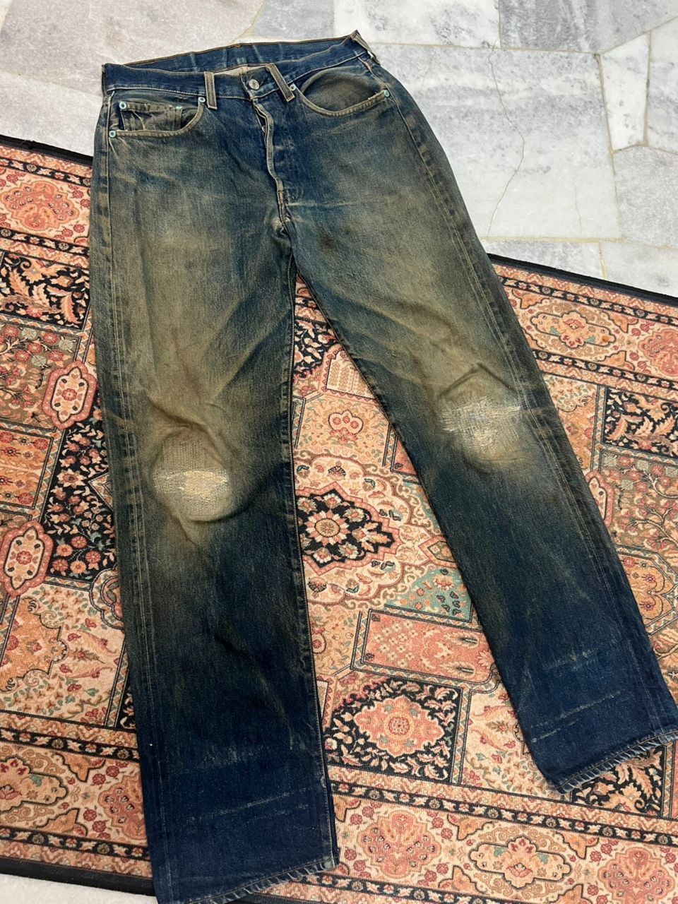 Levi's × Vintage Vintage 1990’s Levis big E 110 Anniversary Selvedge Denim Size US 32 / EU 48 - 1 Thumbnail