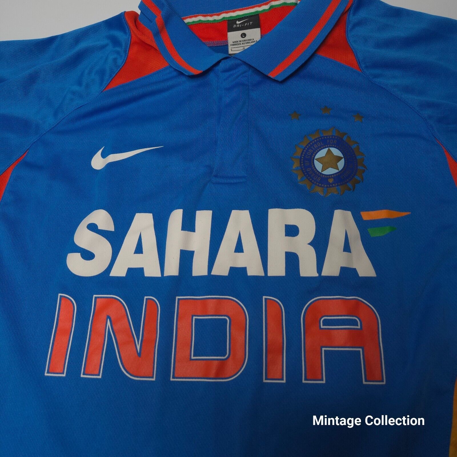 Nike NIKE SAHARA INDIA NATIONAL TEAM CRICKET BLUE POLO JERSEY L Size US L / EU 52-54 / 3 - 3 Thumbnail