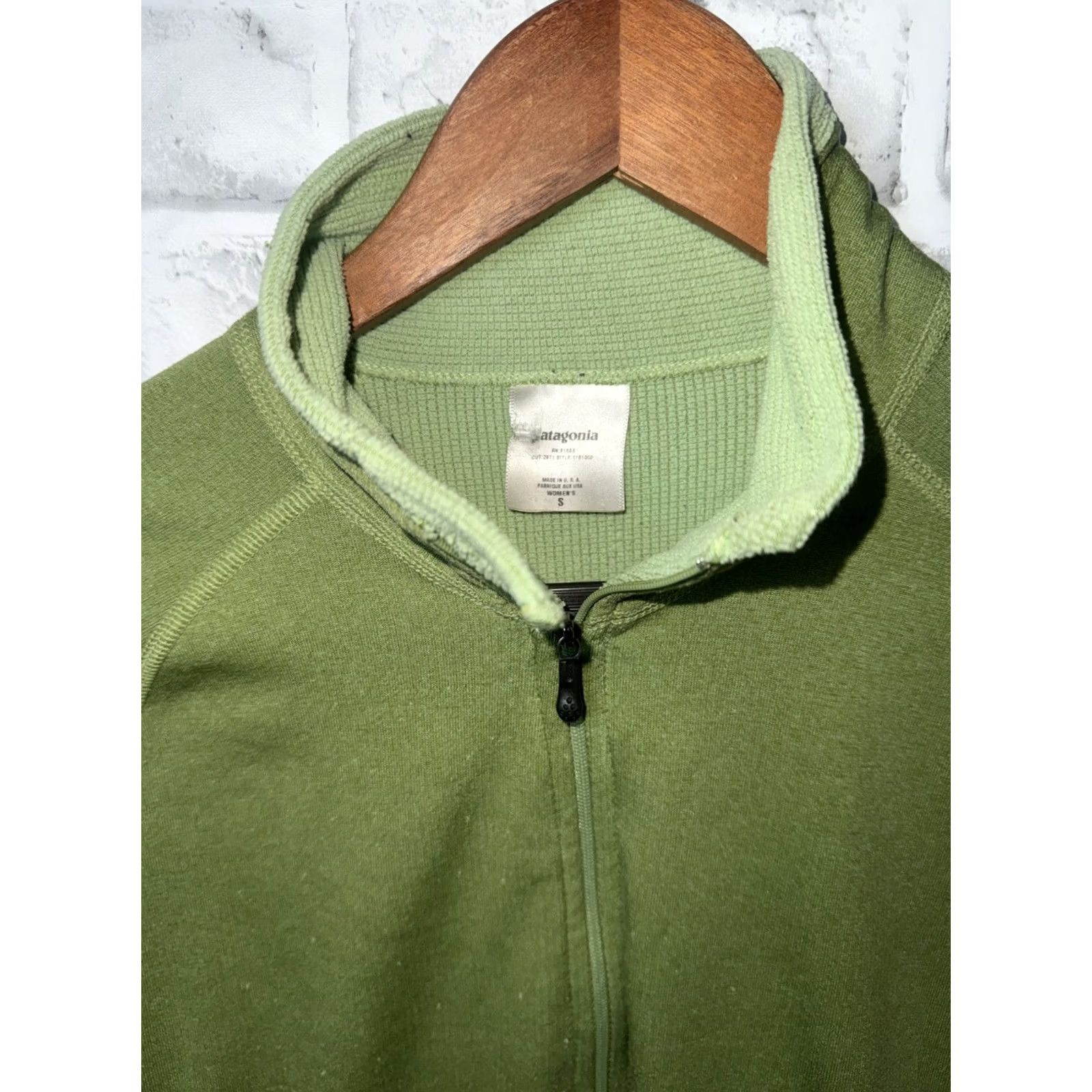 Patagonia Patagonia Pullover Womens S Green Vtg Quarter Zip POLARTEC USA Size S / US 4 / IT 40 - 2 Thumbnail