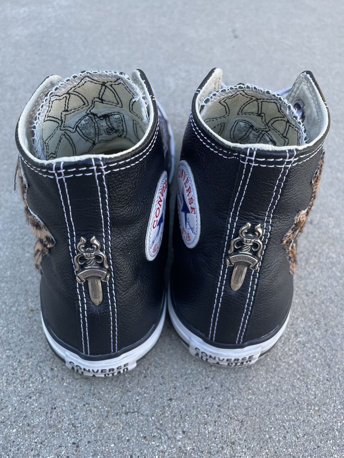 Chrome Hearts Chrome Hearts 1/1 Cheetah Patch Converse Size US 7 / EU 40 - 10 Thumbnail