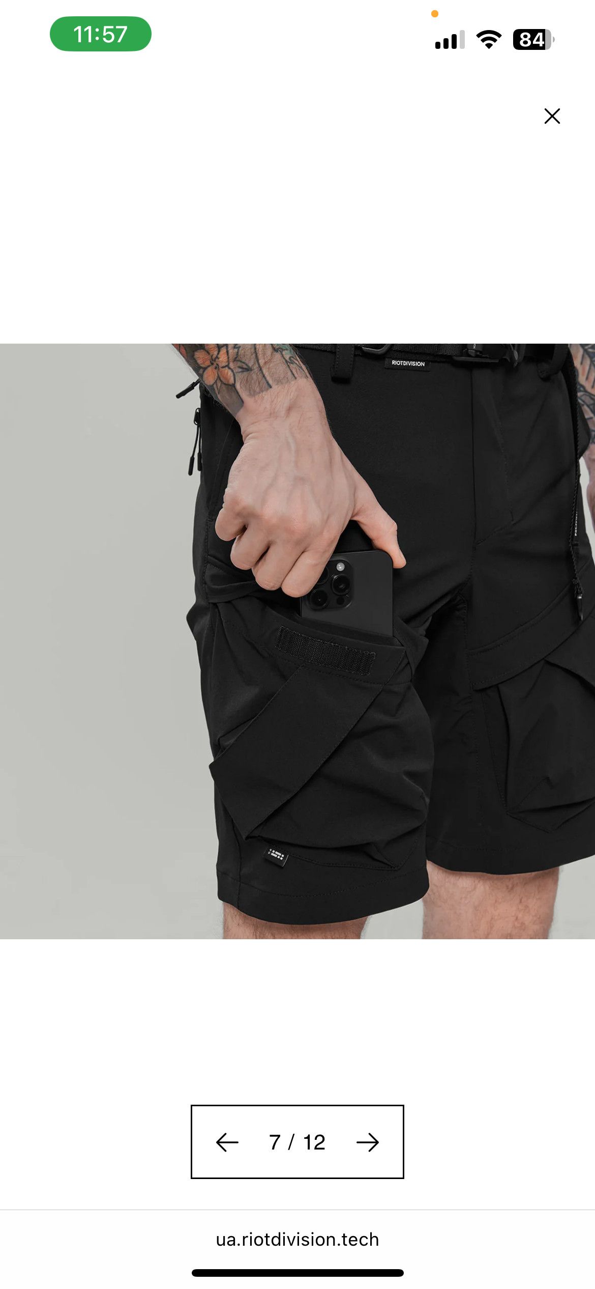 Riot Division RIOT DIVISION 2 POCKETS GEN.3 RD-2PS_GEN3 (SS25) BLACK Size US 36 / EU 52 - 13 Thumbnail