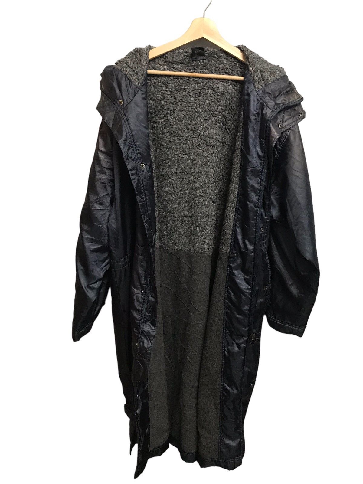 Nike × Vintage Vintage 90's Nike Long Coat/Jacket Nike Big Swoosh Logo Size US XL / EU 56 / 4 - 12 Thumbnail