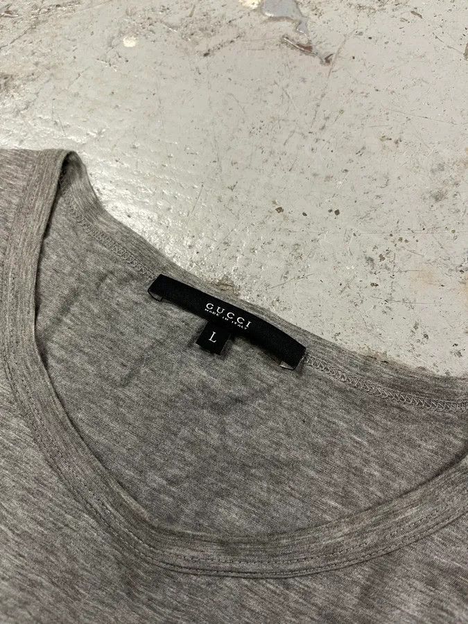Gucci 2010s Gucci Flowers Grey T-Shirt Size US M / EU 48-50 / 2 - 6 Thumbnail
