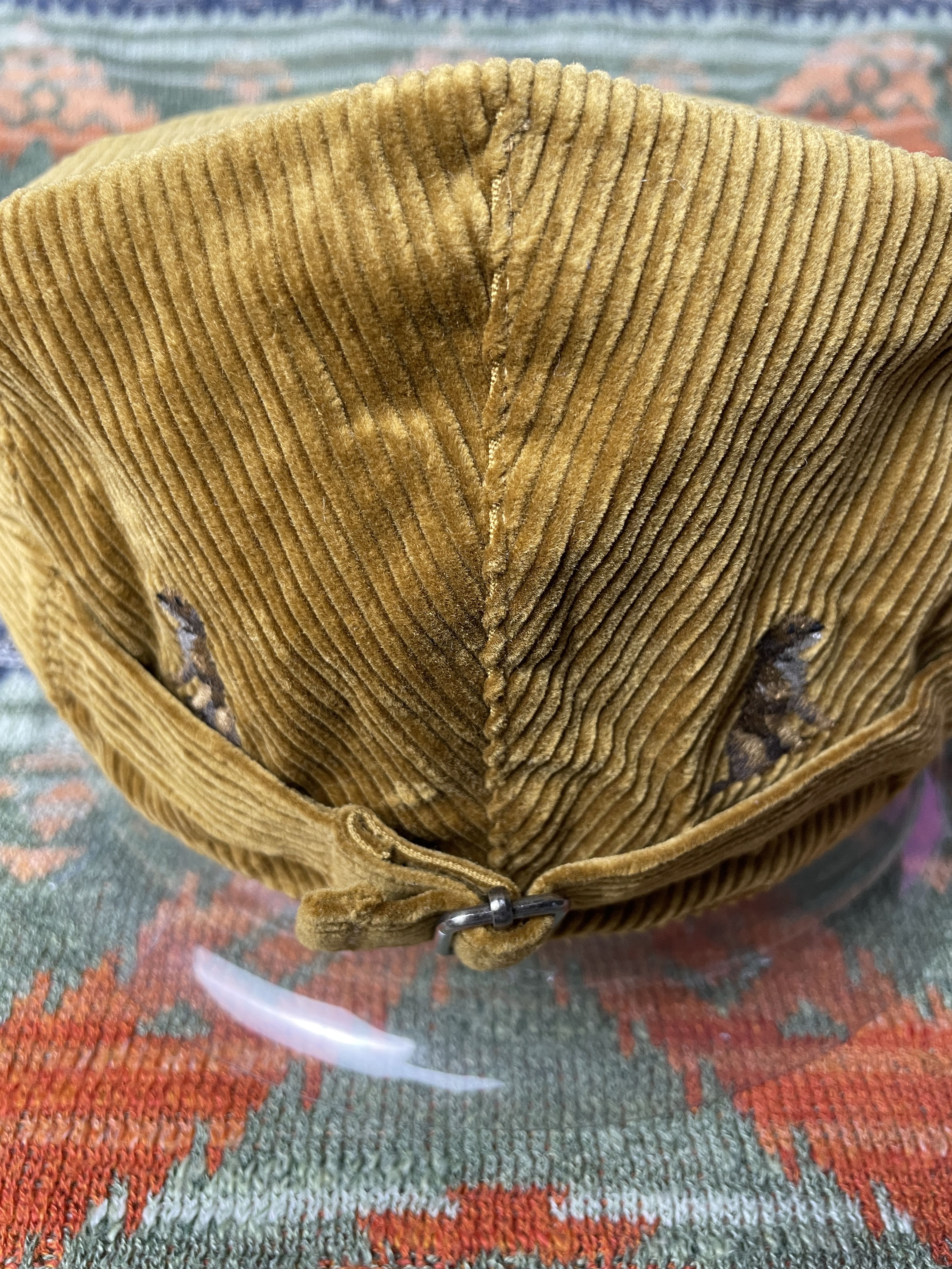 Polo Ralph Lauren Corduroy Flat Cap Beret Hat Peaked Cap