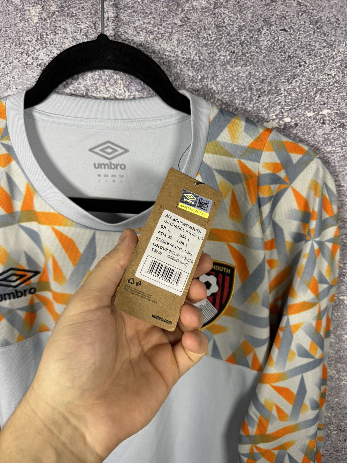 Umbro × Vintage NWT Bournemouth 2022/23 GK Away Umbro Jersey Blokcore Large Size US L / EU 52-54 / 3 - 10 Thumbnail