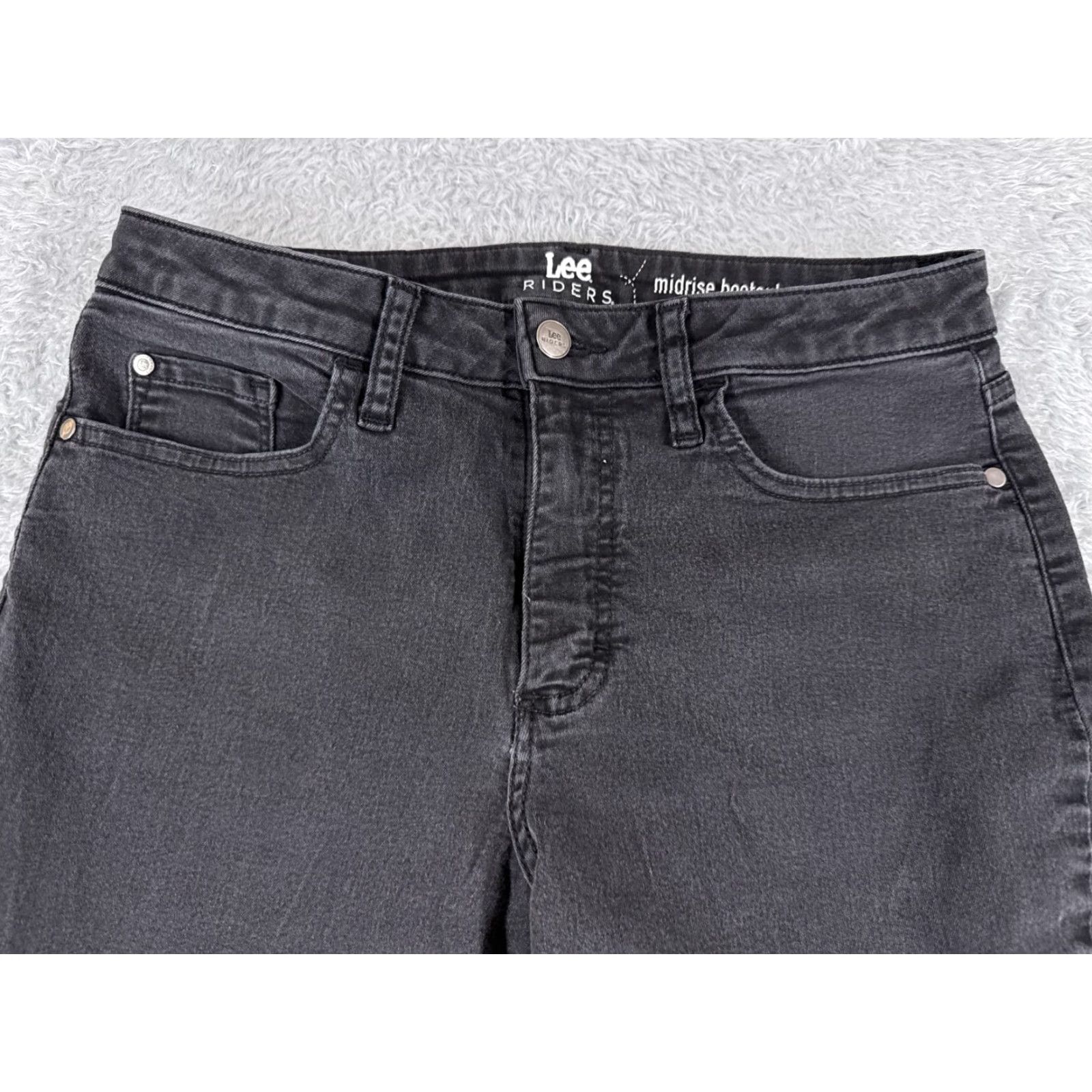 Lee Lee Bootcut Jeans Womens Slim Fit 28 Black Denim 28x29 Size 28" / US 6 / IT 42 - 4 Thumbnail