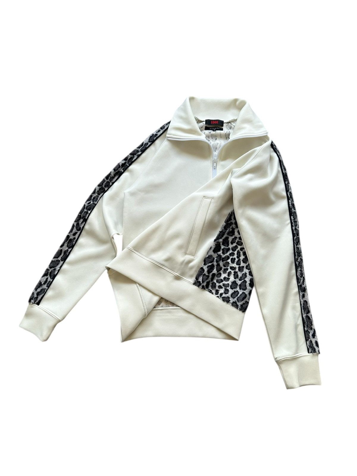 If Six Was Nine 00’s EDGE RUPERT leopard zipper track sweater Size US M / EU 48-50 / 2 - 7 Thumbnail