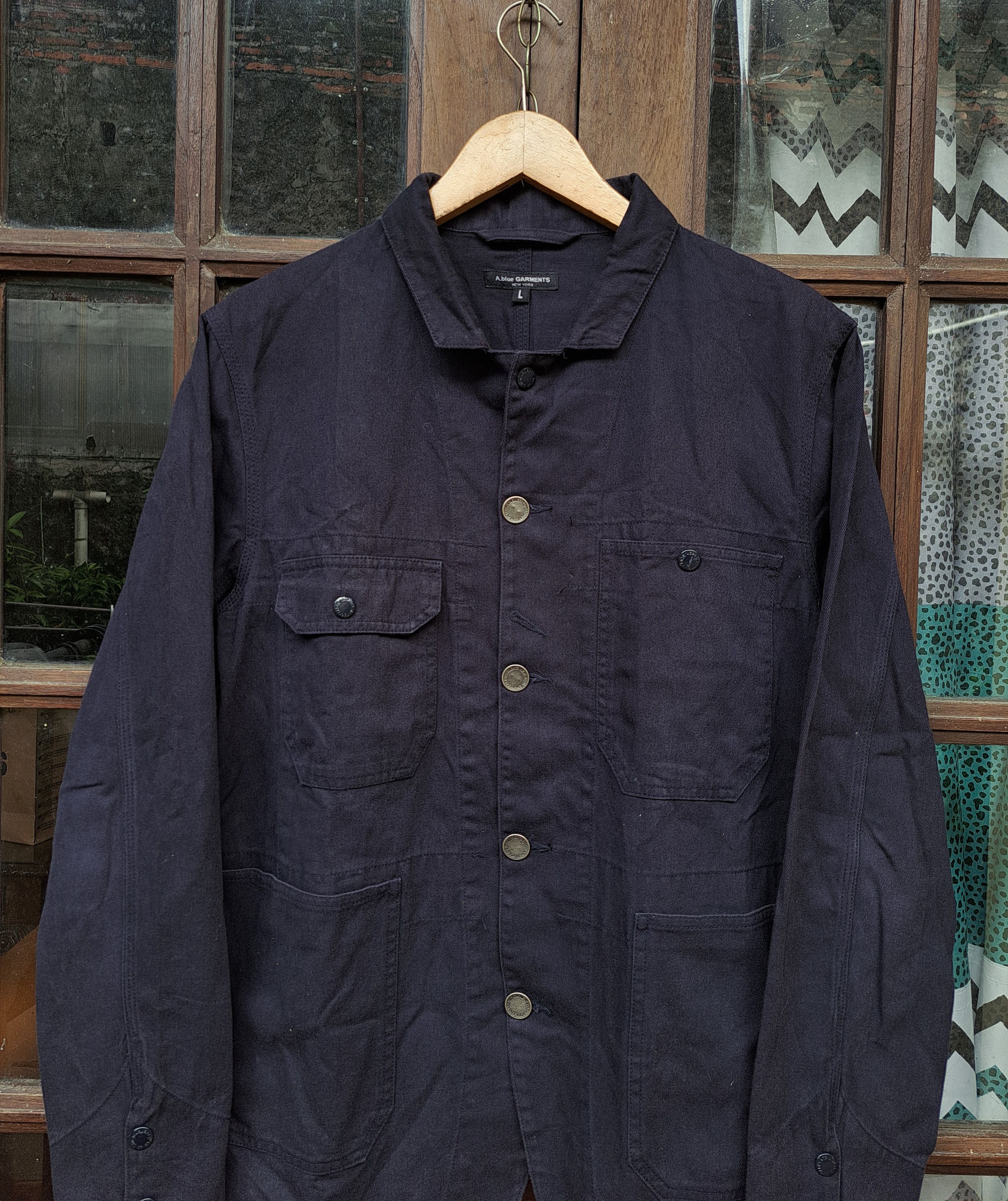 Aspesi Engineered Garments x Aspesi A blue Garments New York Jacket Size US L / EU 52-54 / 3 - 2 Thumbnail