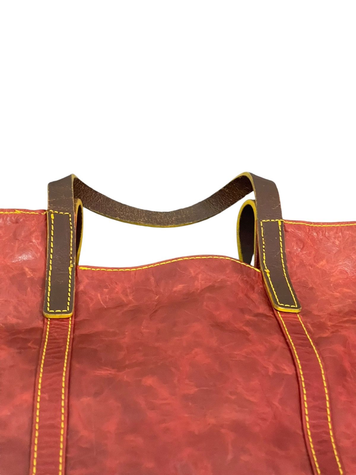 Genuine Leather Full Leather Pelle Borsa Burgundy Tote Bag 1🟩0 Size ONE SIZE - 18 Thumbnail