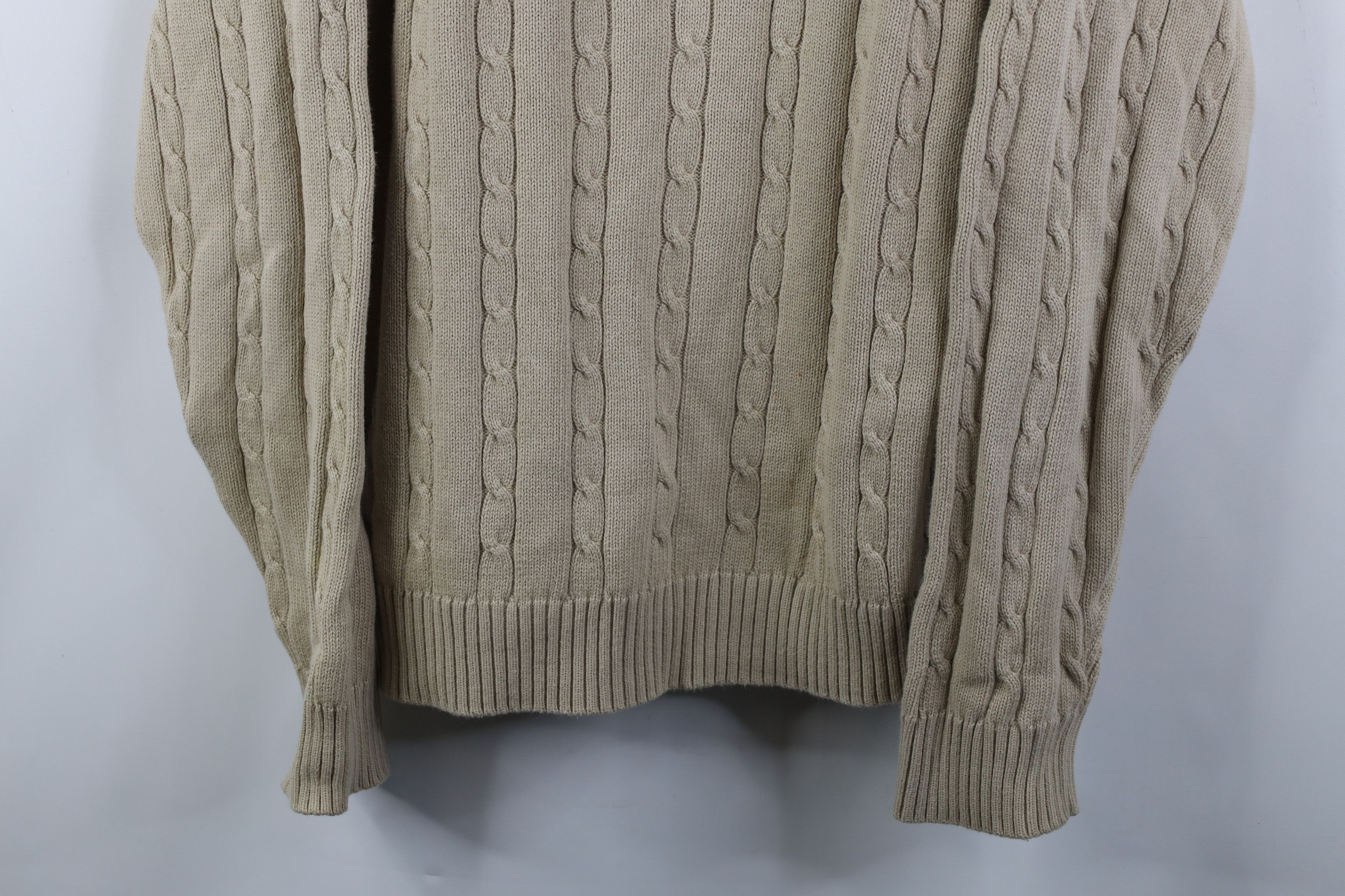 Tommy Hilfiger Vintage 90s Tommy Hilfiger Cable Knit Crewneck Sweater Size US XL / EU 56 / 4 - 3 Thumbnail