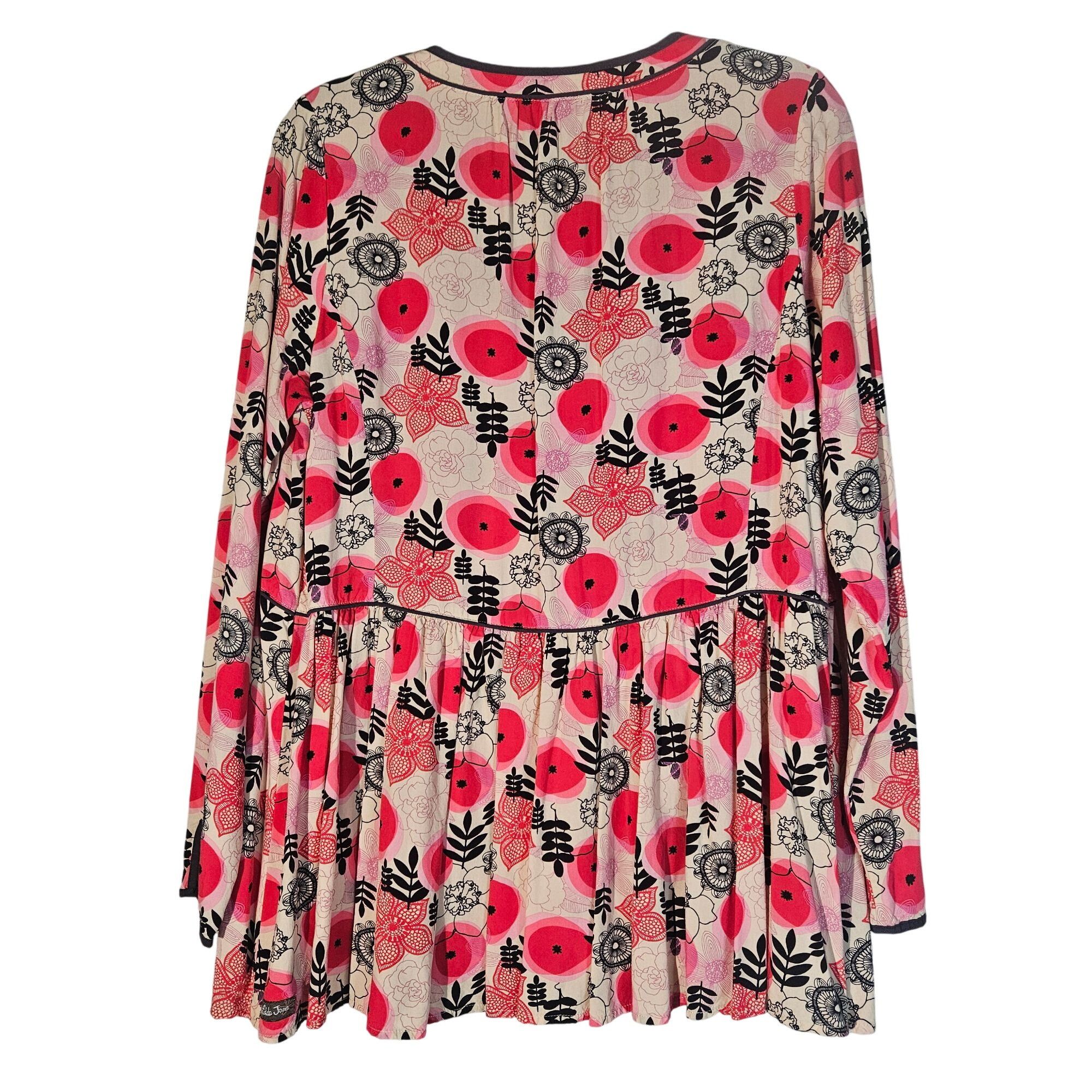Other Matilda Jane V-Neck Floral Tunic Top Size L Long Sleeve Boho Size L / US 10 / IT 46 - 3 Thumbnail